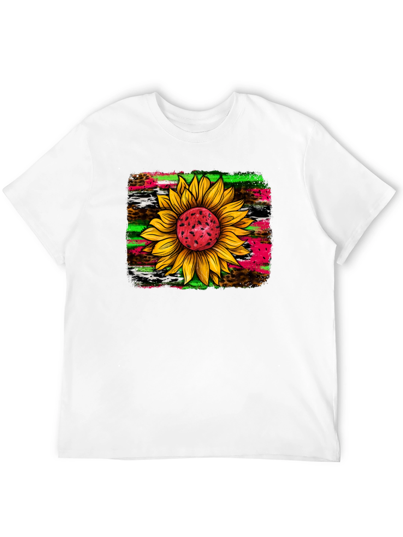 Sunflower Graphic Tee - Funky Floral Design