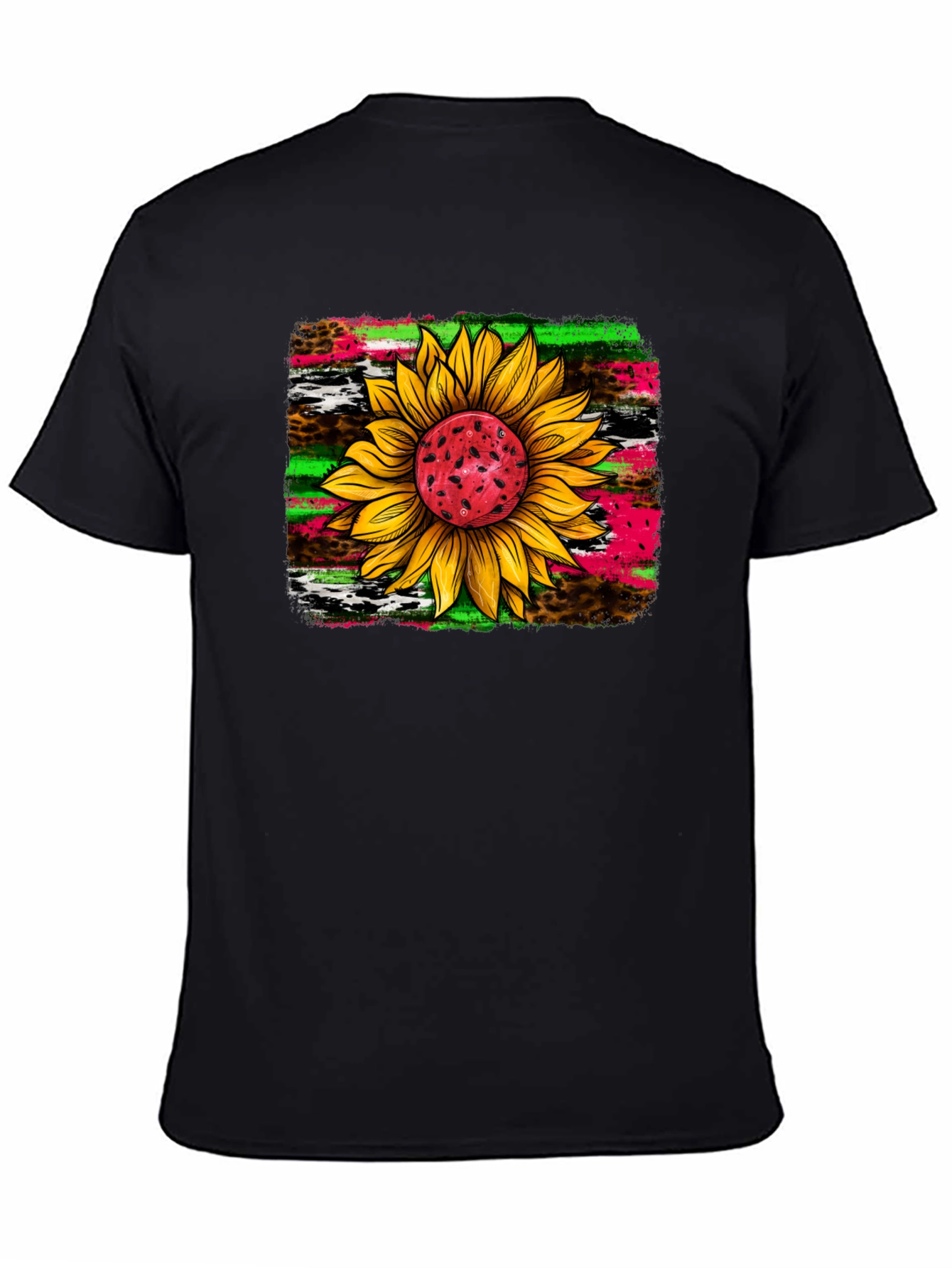 Sunflower Graphic Tee - Funky Floral Design