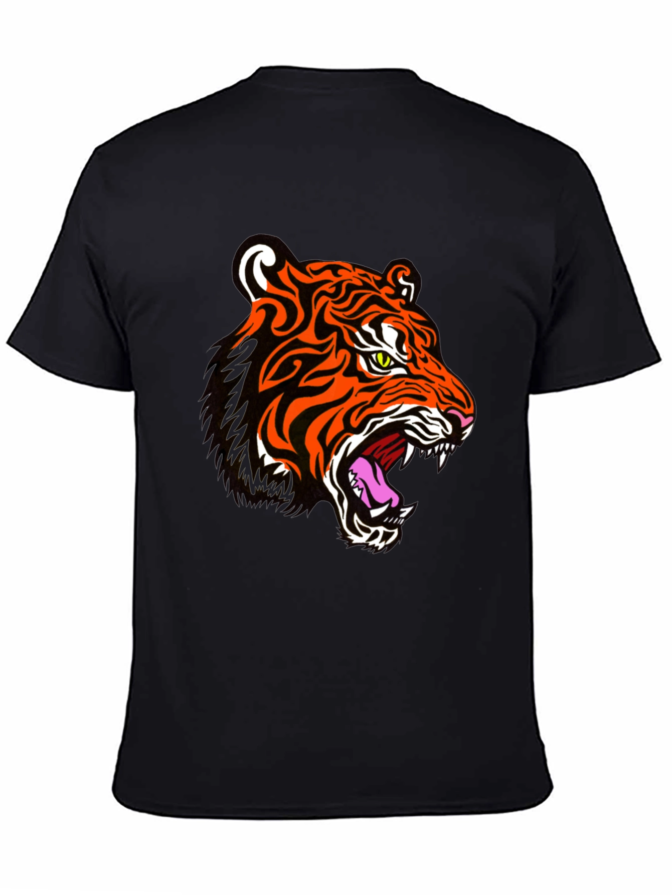 Bold Tiger Graphic Tee - Striking Animal Print