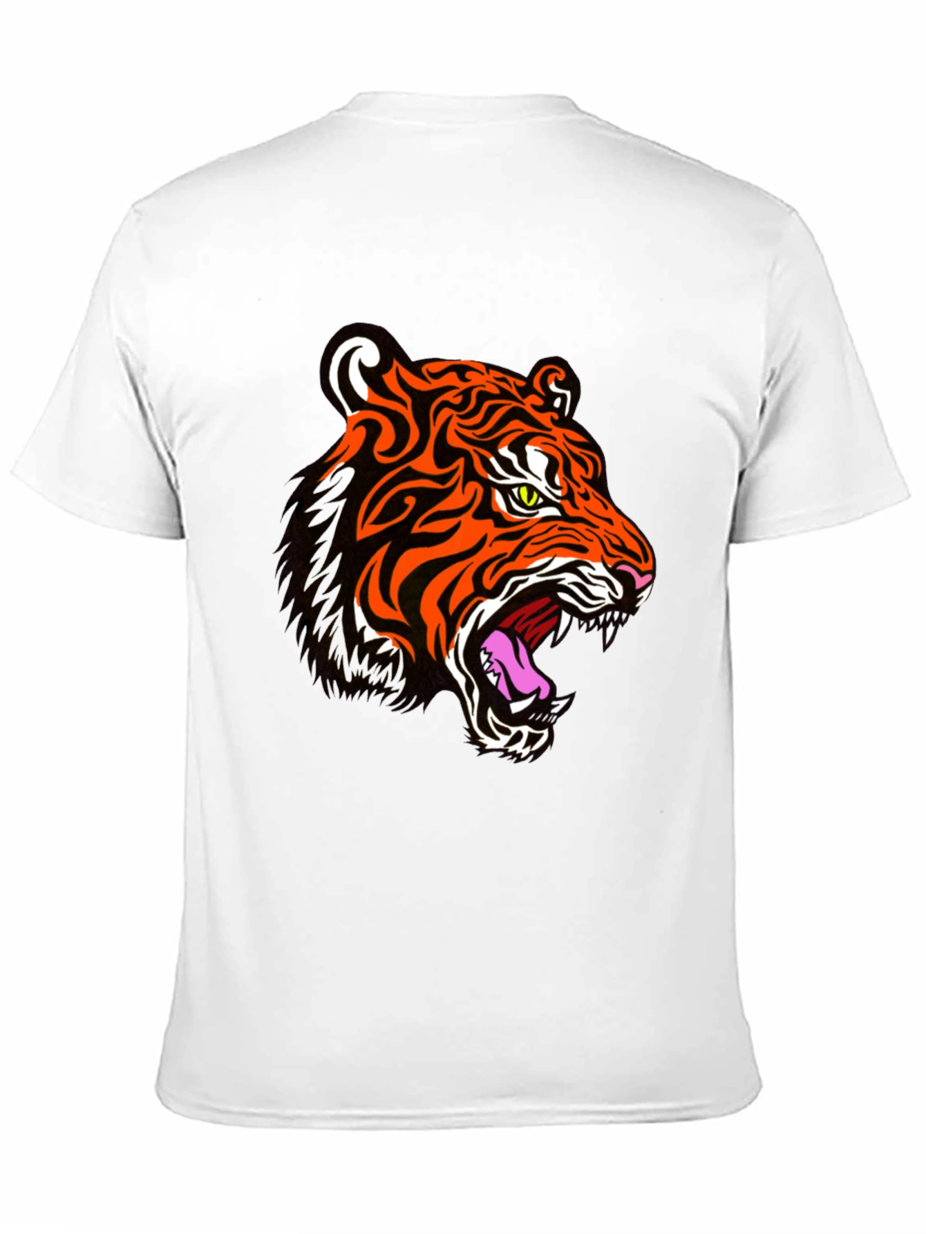 Bold Tiger Graphic Tee - Striking Animal Print