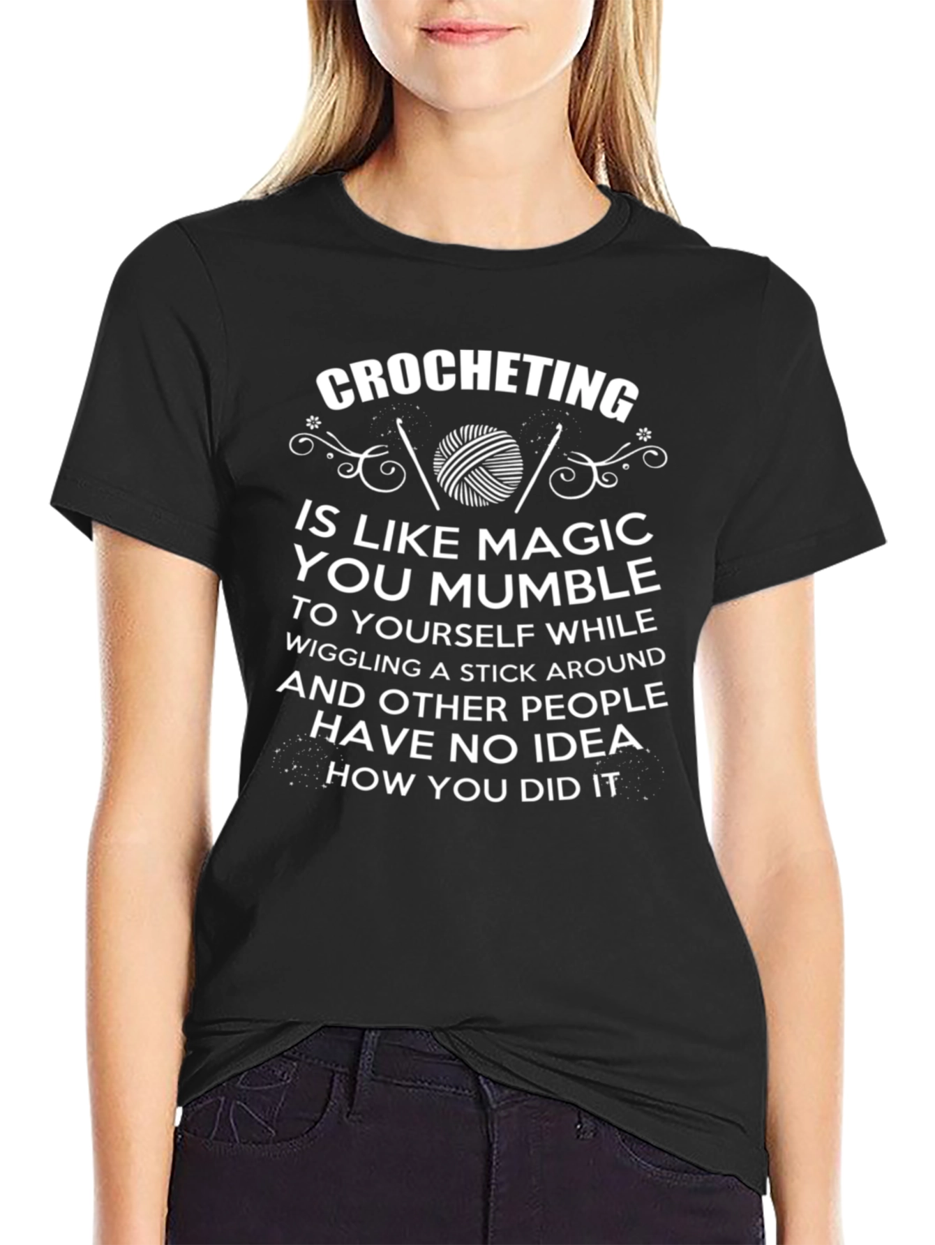 Crocheting Magic T-Shirt - Funny Hobby Tee