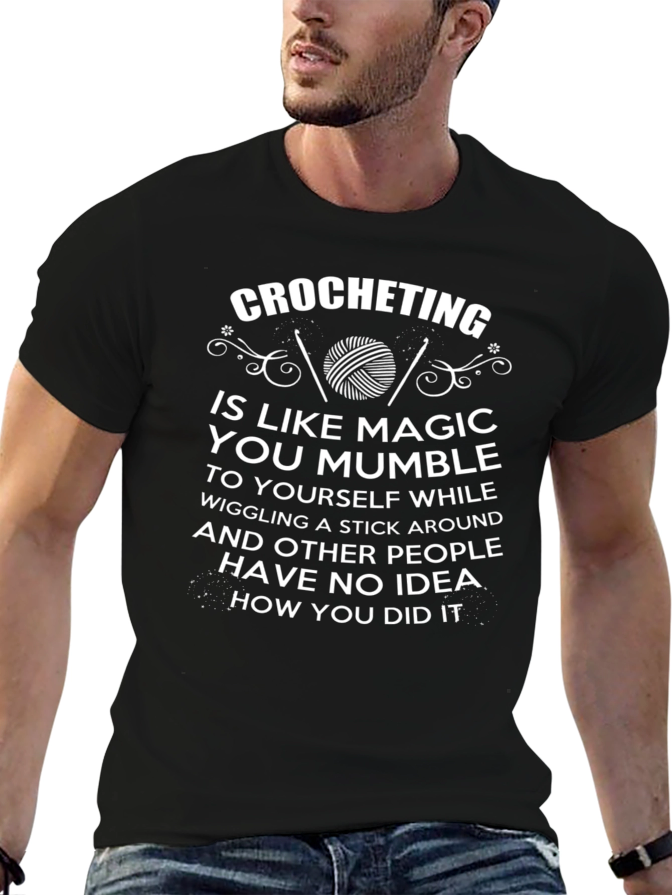 Crocheting Magic T-Shirt - Funny Hobby Tee