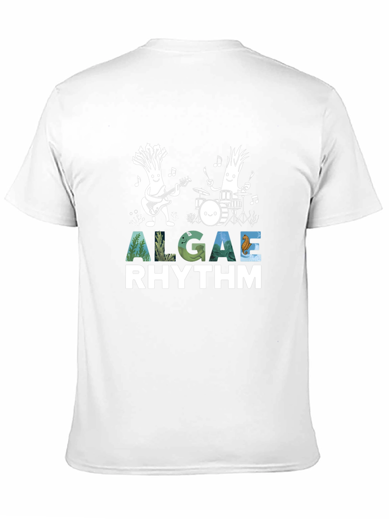 Algae Rhythm Black T-Shirt - Band Tee