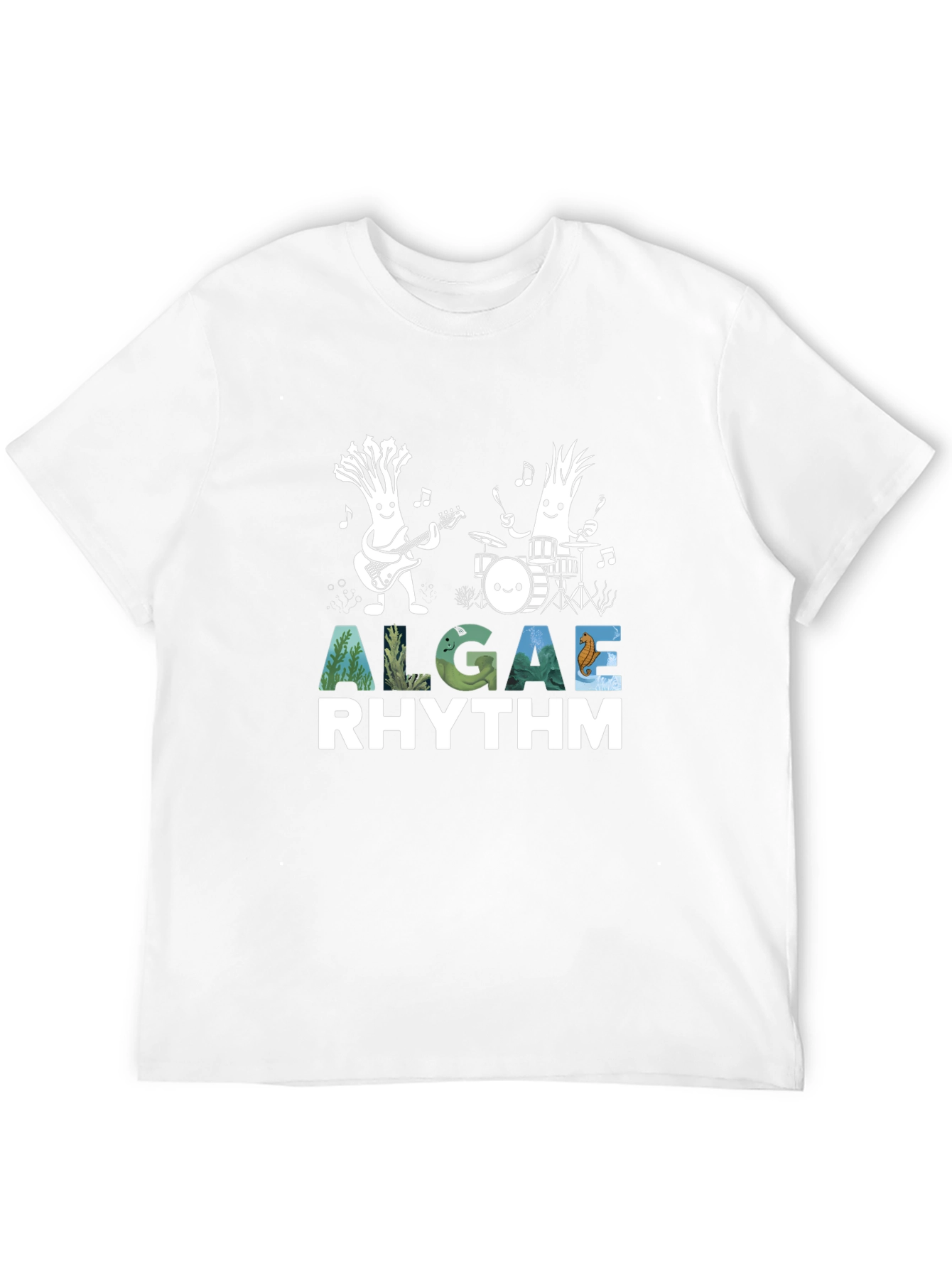Algae Rhythm Black T-Shirt - Band Tee