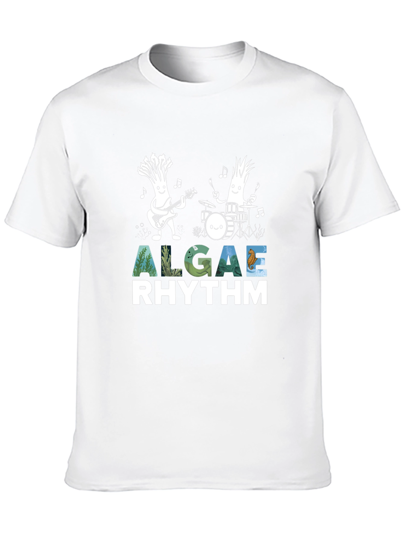 Algae Rhythm Black T-Shirt - Band Tee