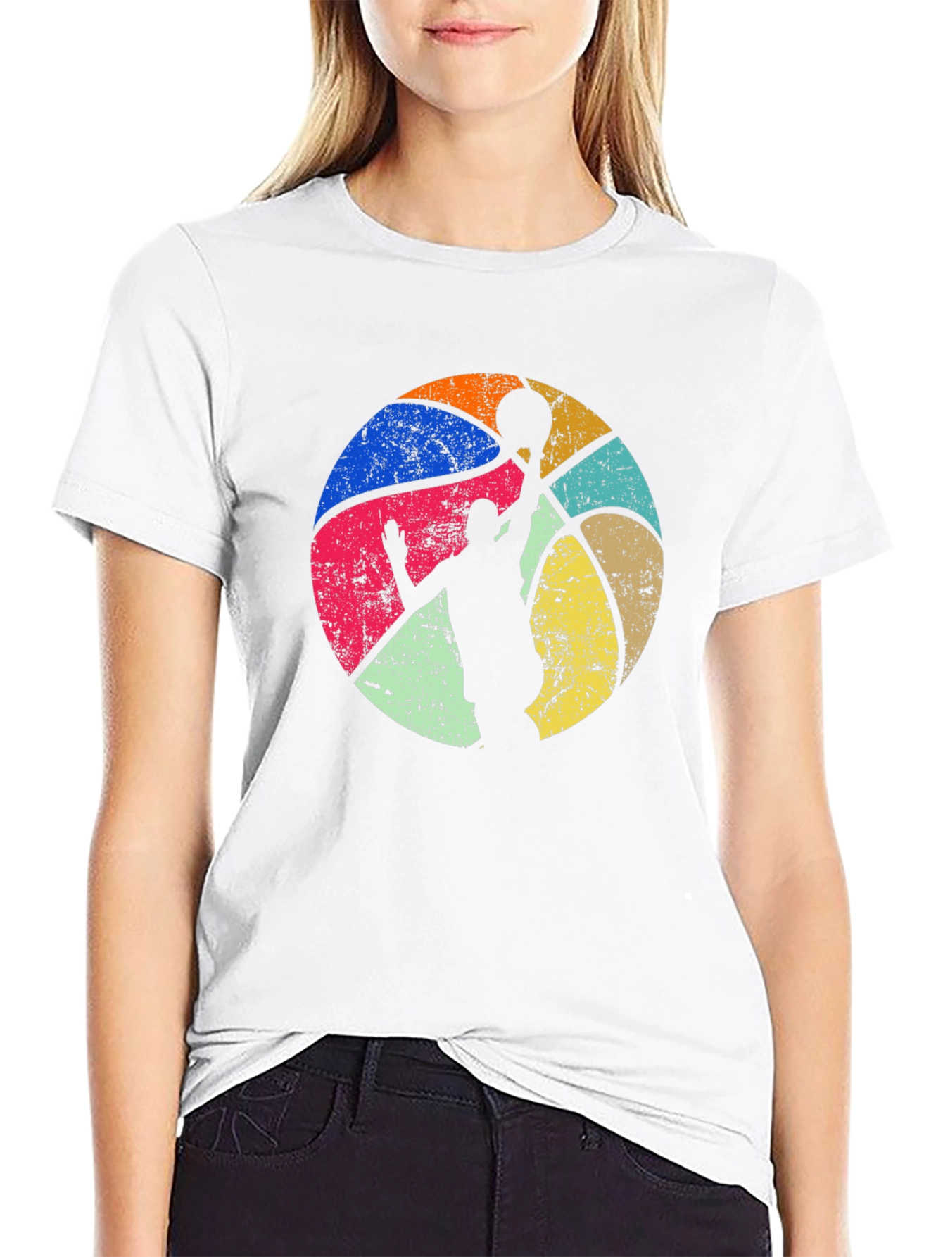 Retro Basketball Player Graphic Tee