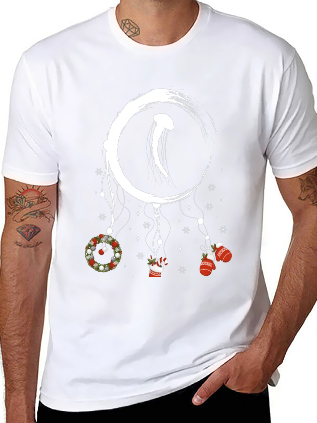 Festive Jellyfish Dream Catcher Graphic Tee