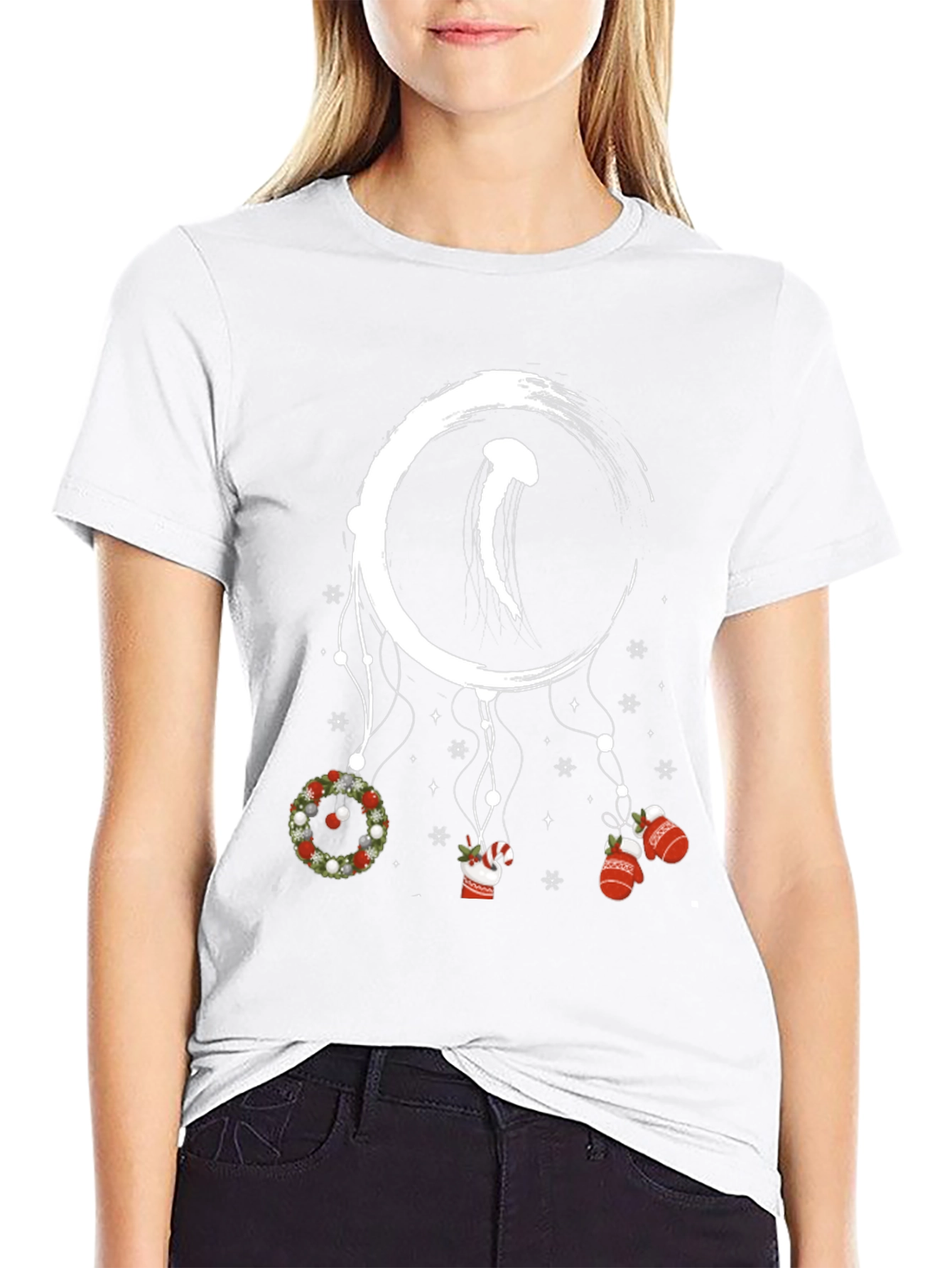 Festive Jellyfish Dream Catcher Graphic Tee