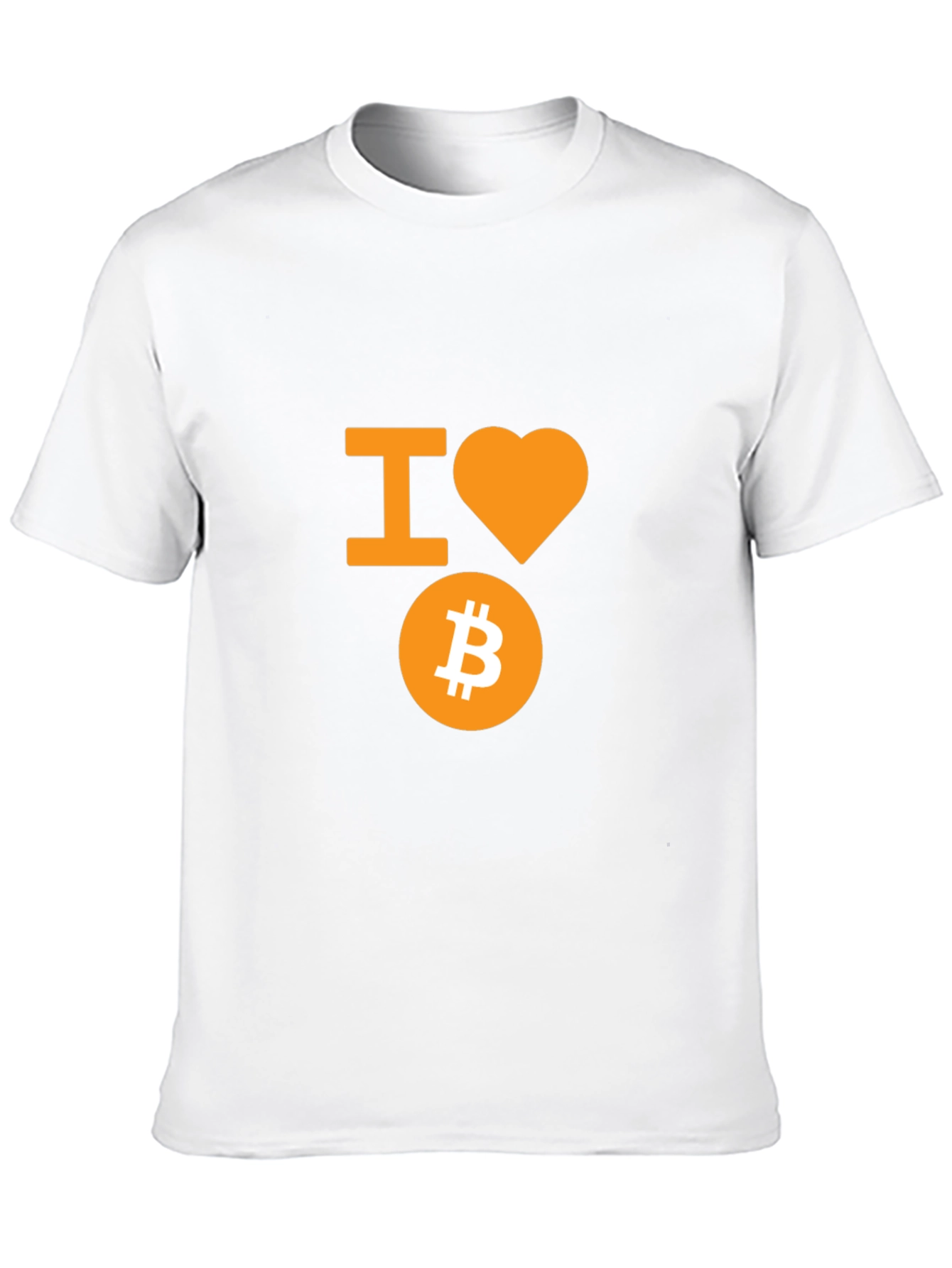 I Love Bitcoin T-Shirt - Crypto Fan Apparel