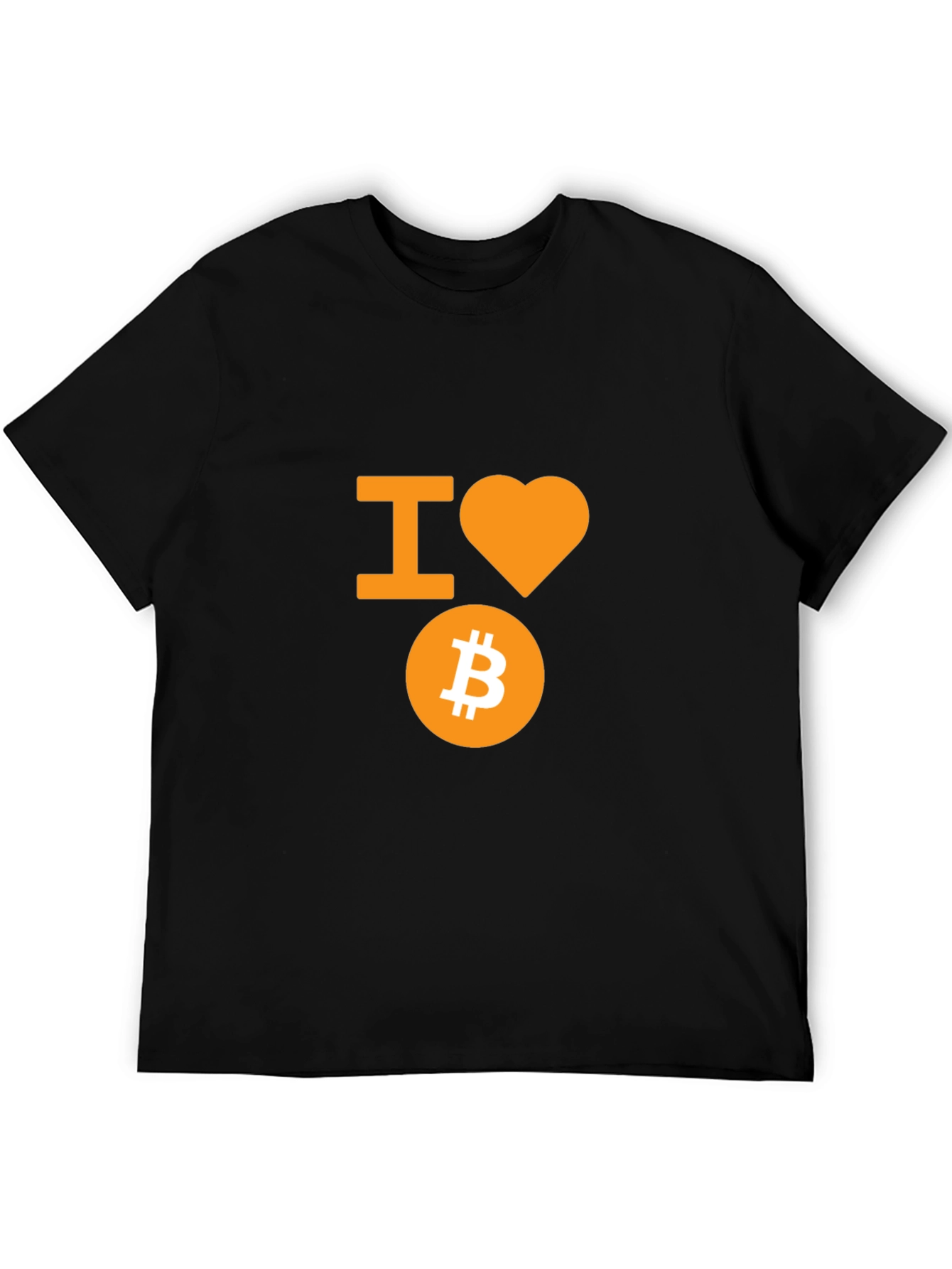 I Love Bitcoin T-Shirt - Crypto Fan Apparel