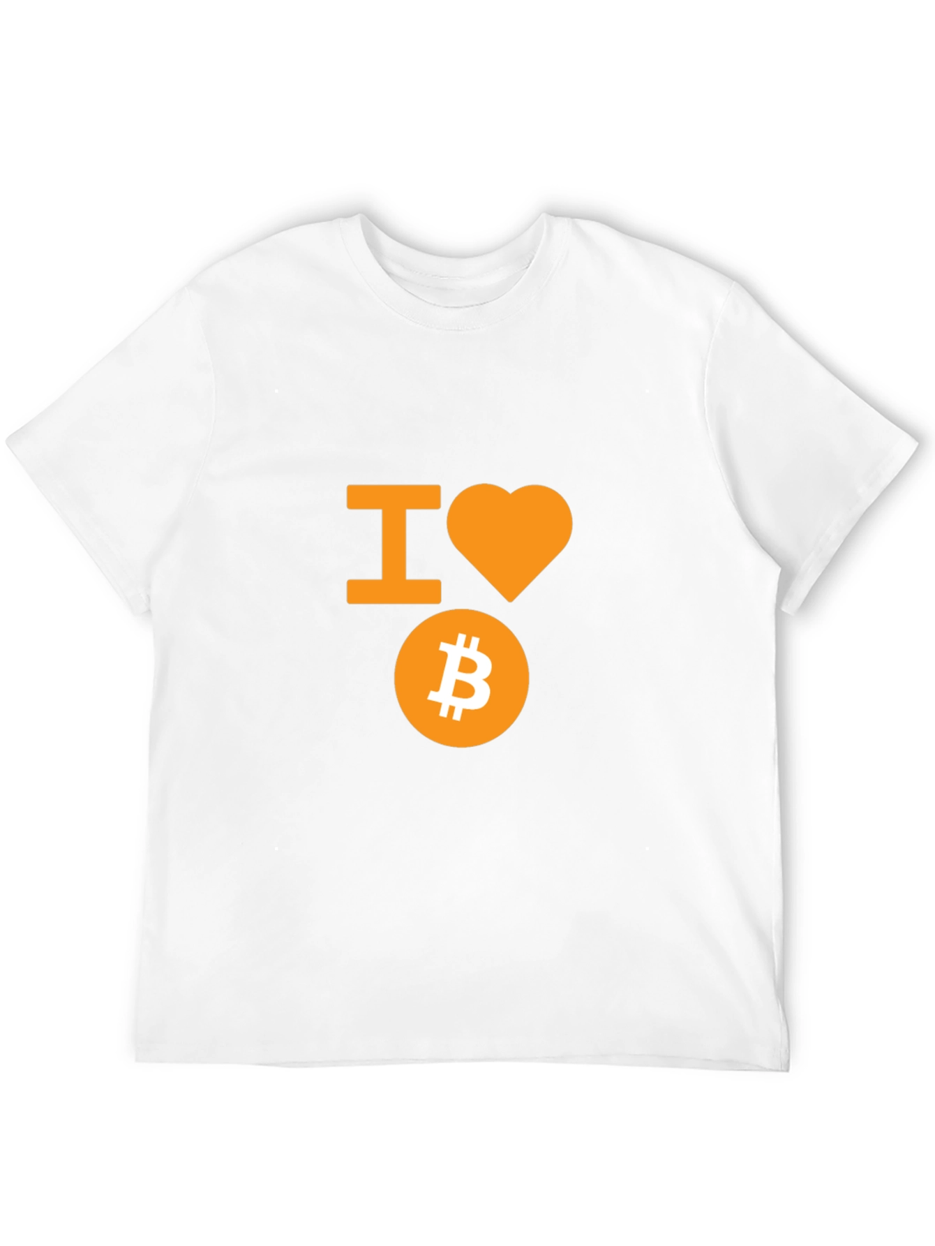 I Love Bitcoin T-Shirt - Crypto Fan Apparel