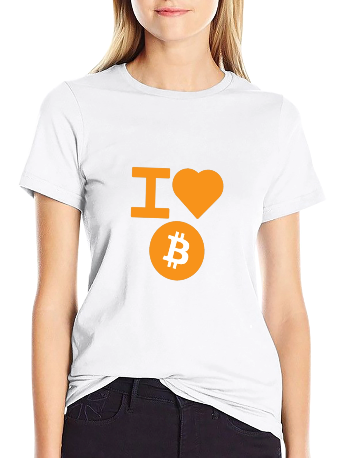 I Love Bitcoin T-Shirt - Crypto Fan Apparel