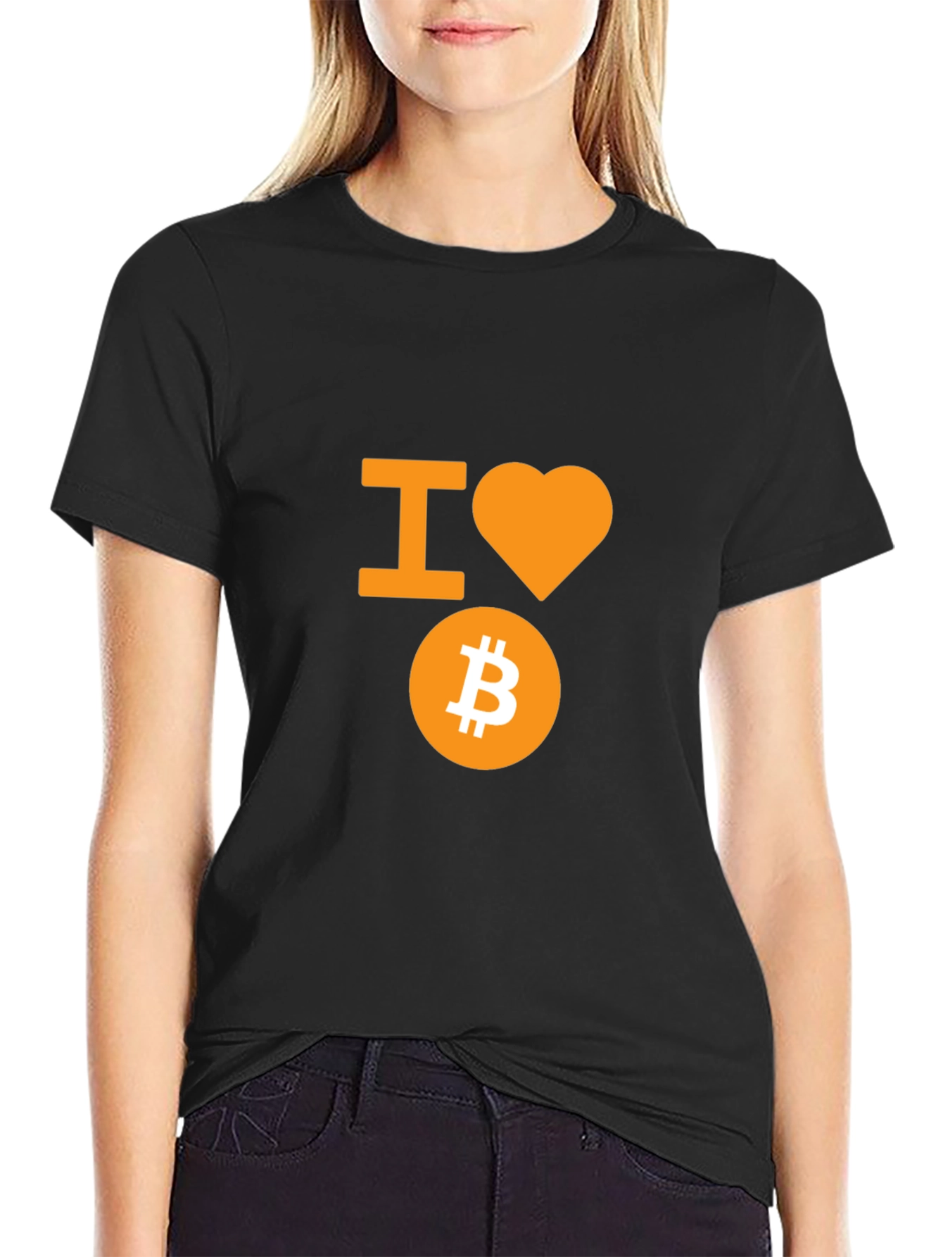 I Love Bitcoin T-Shirt - Crypto Fan Apparel