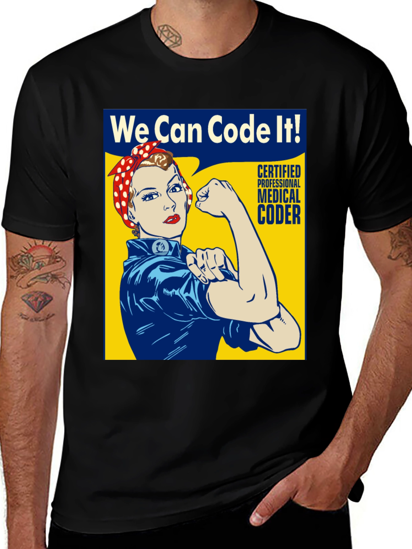We Can Code It! Rosie the Riveter Coder T-Shirt