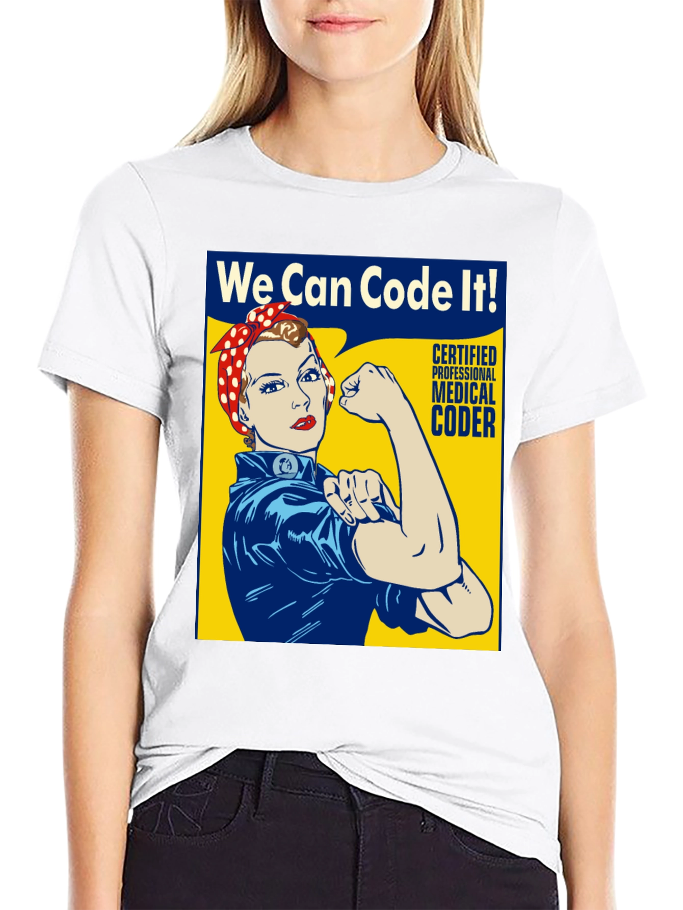 We Can Code It! Rosie the Riveter Coder T-Shirt
