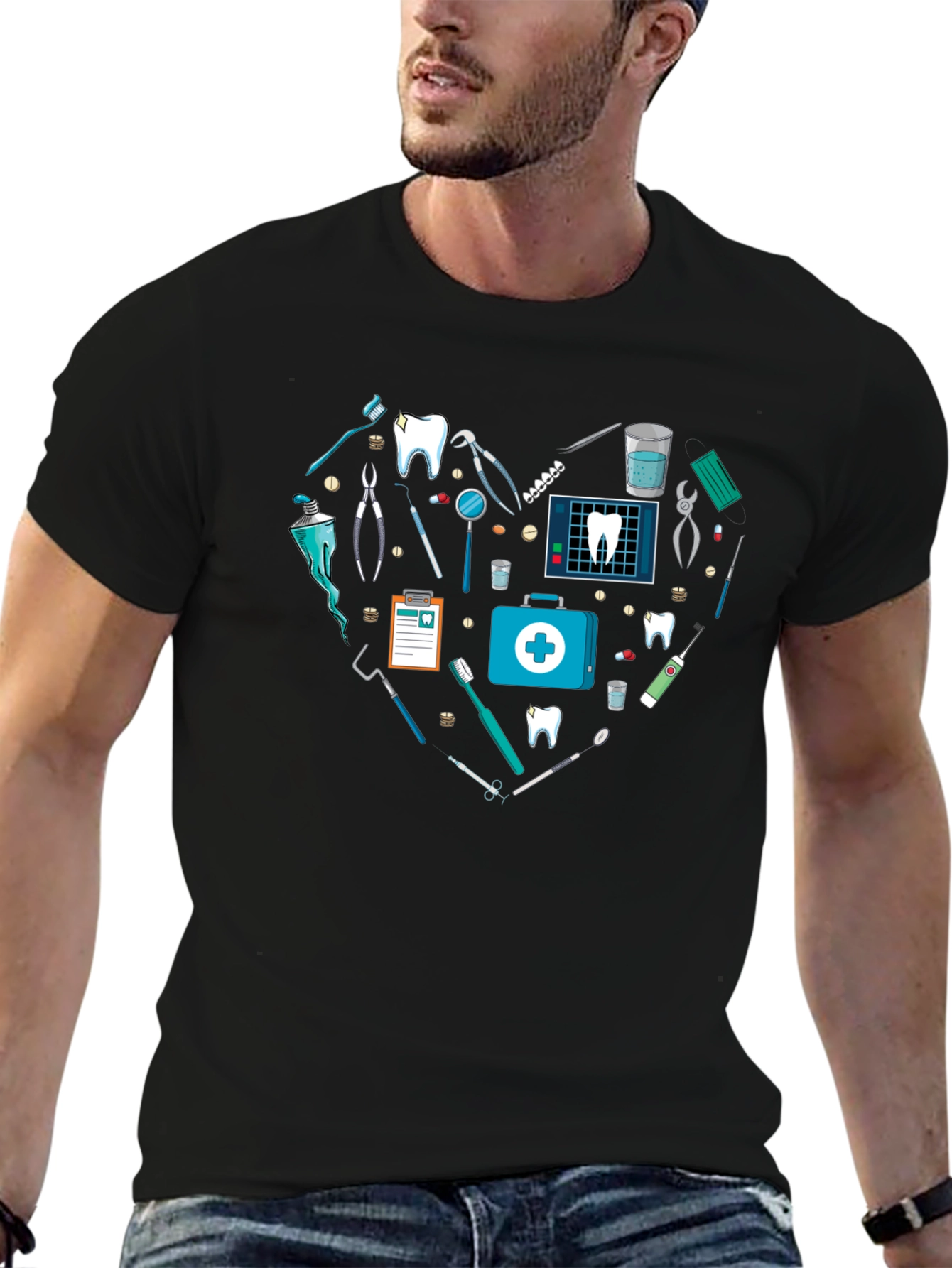 Dentist Love Heart T-Shirt