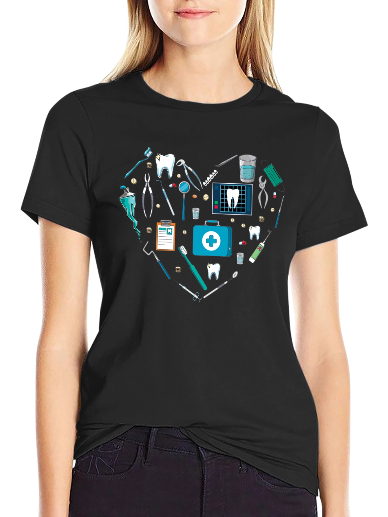 Dentist Love Heart T-Shirt