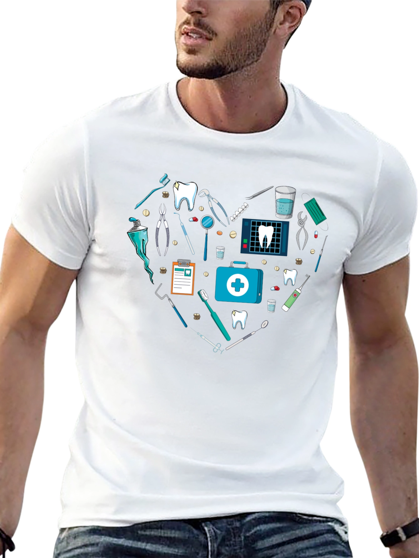 Dentist Love Heart T-Shirt