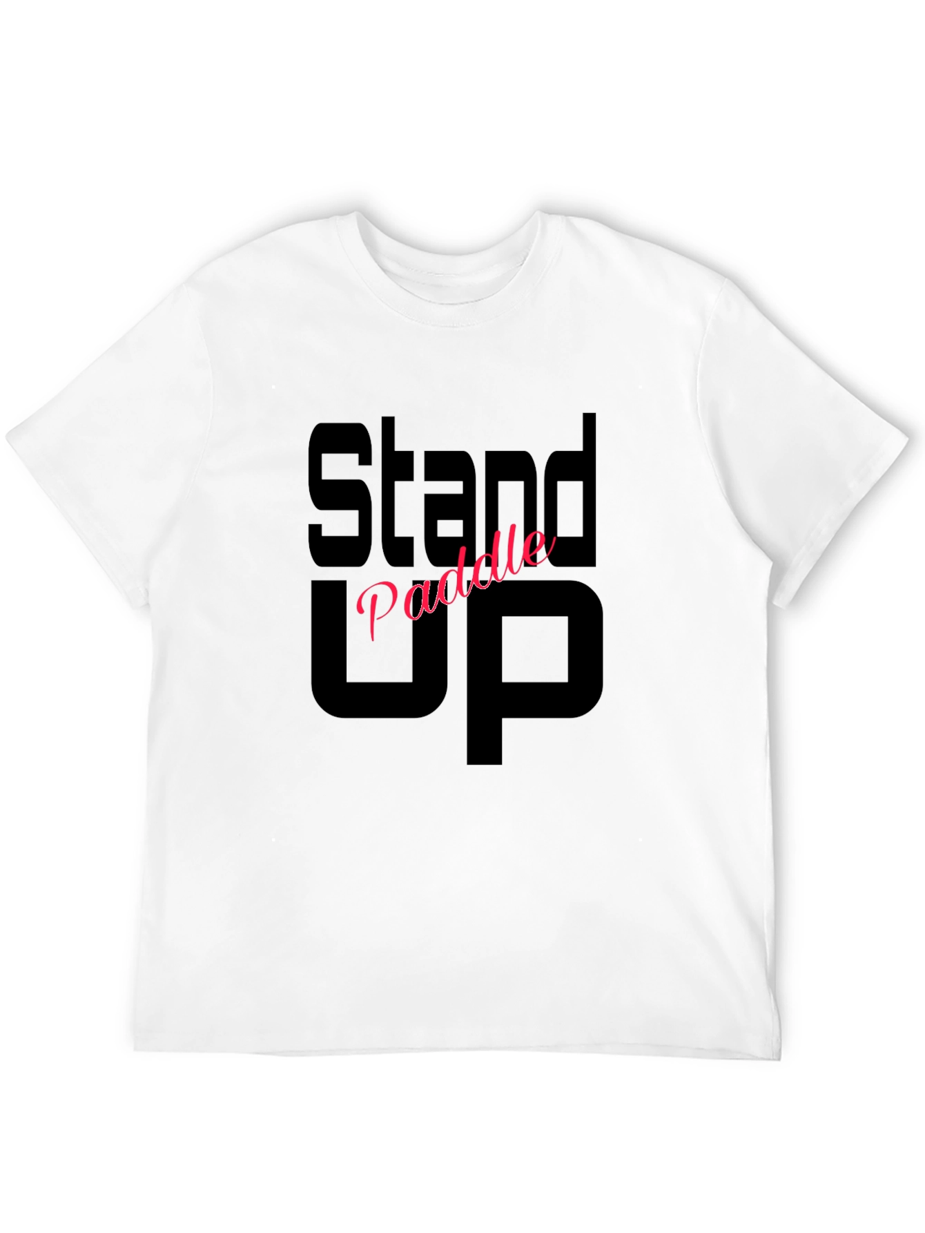 Stand Up Paddle Black Tee Shirt