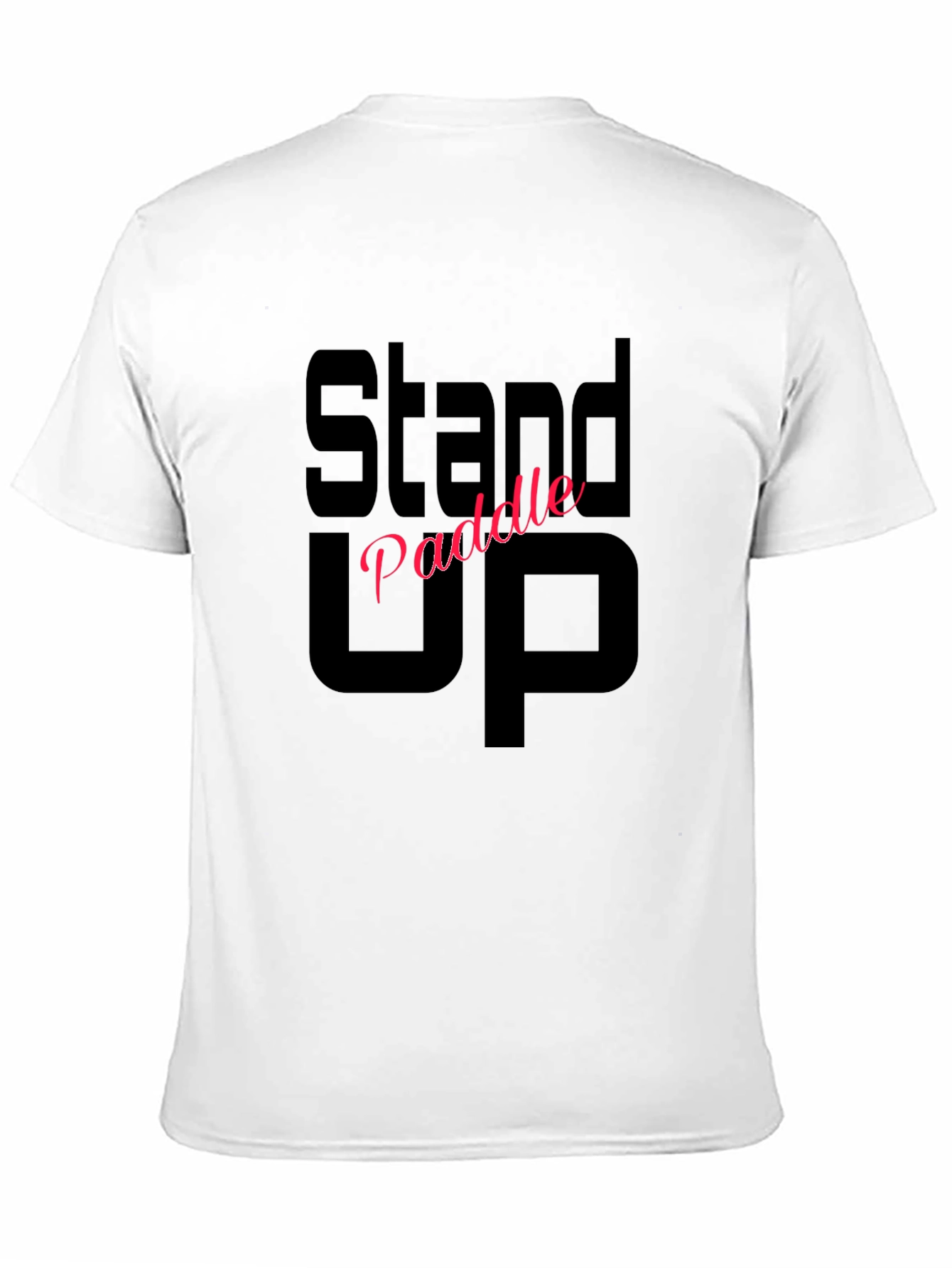 Stand Up Paddle Black Tee Shirt