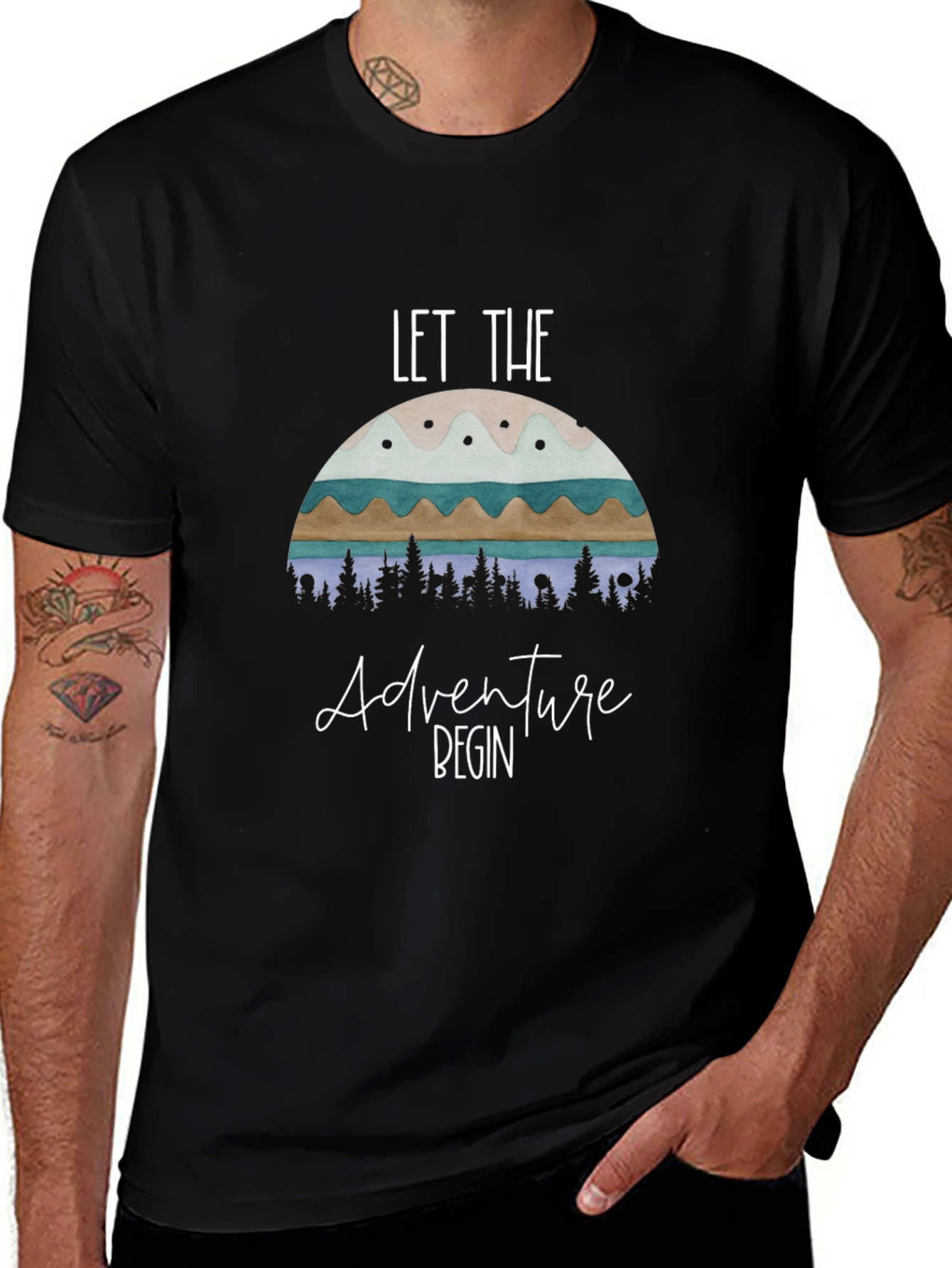 Adventure Graphic Tee - Let the Adventure Begin