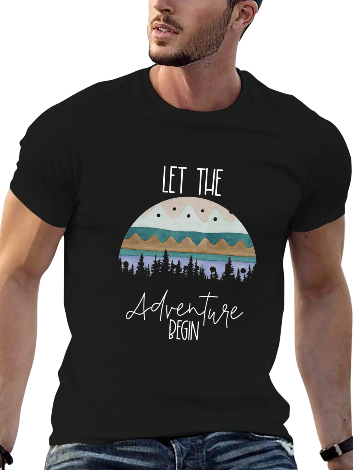 Adventure Graphic Tee - Let the Adventure Begin