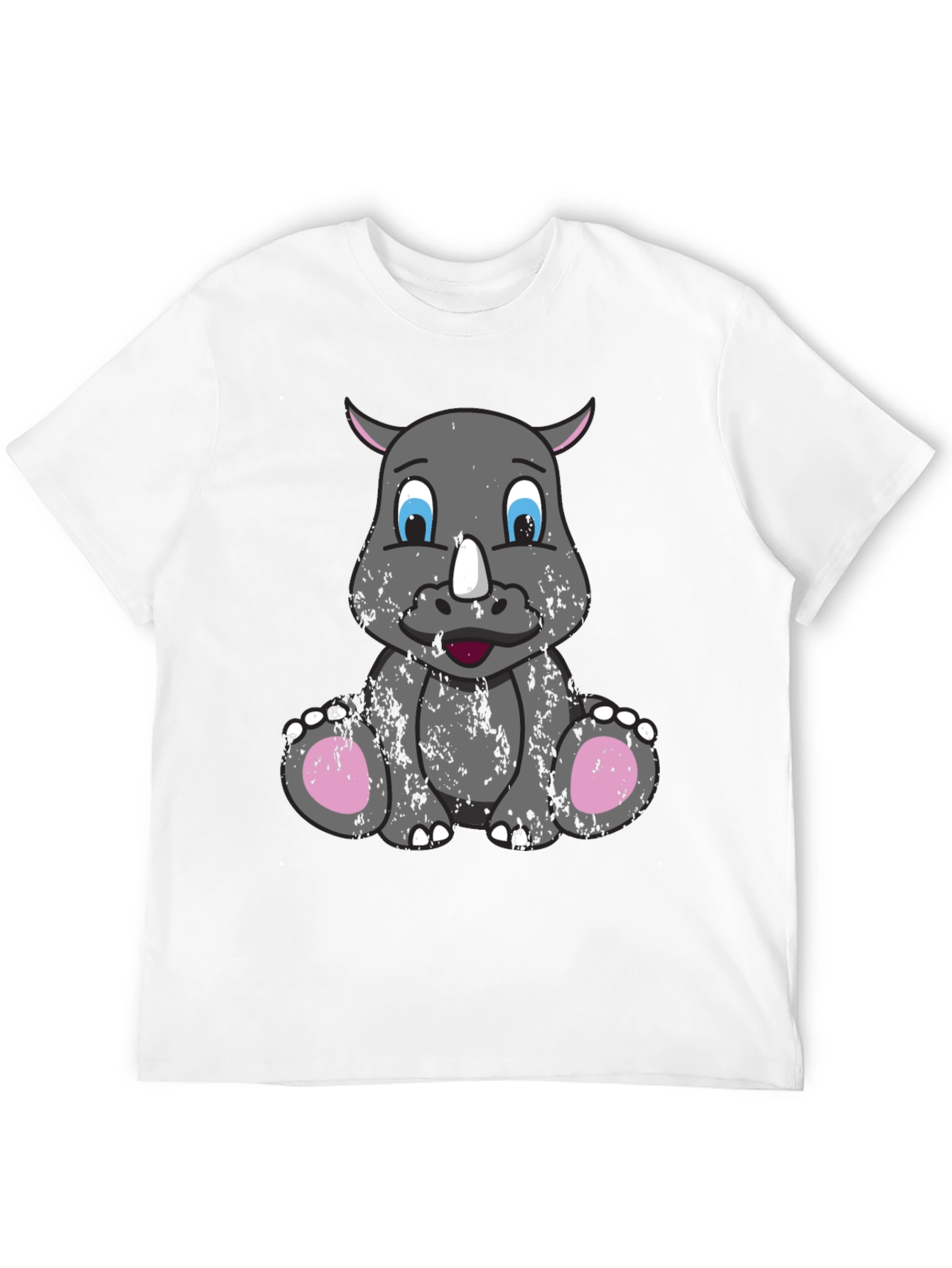 Cute Rhino Graphic Tee - Unisex Casual T-Shirt