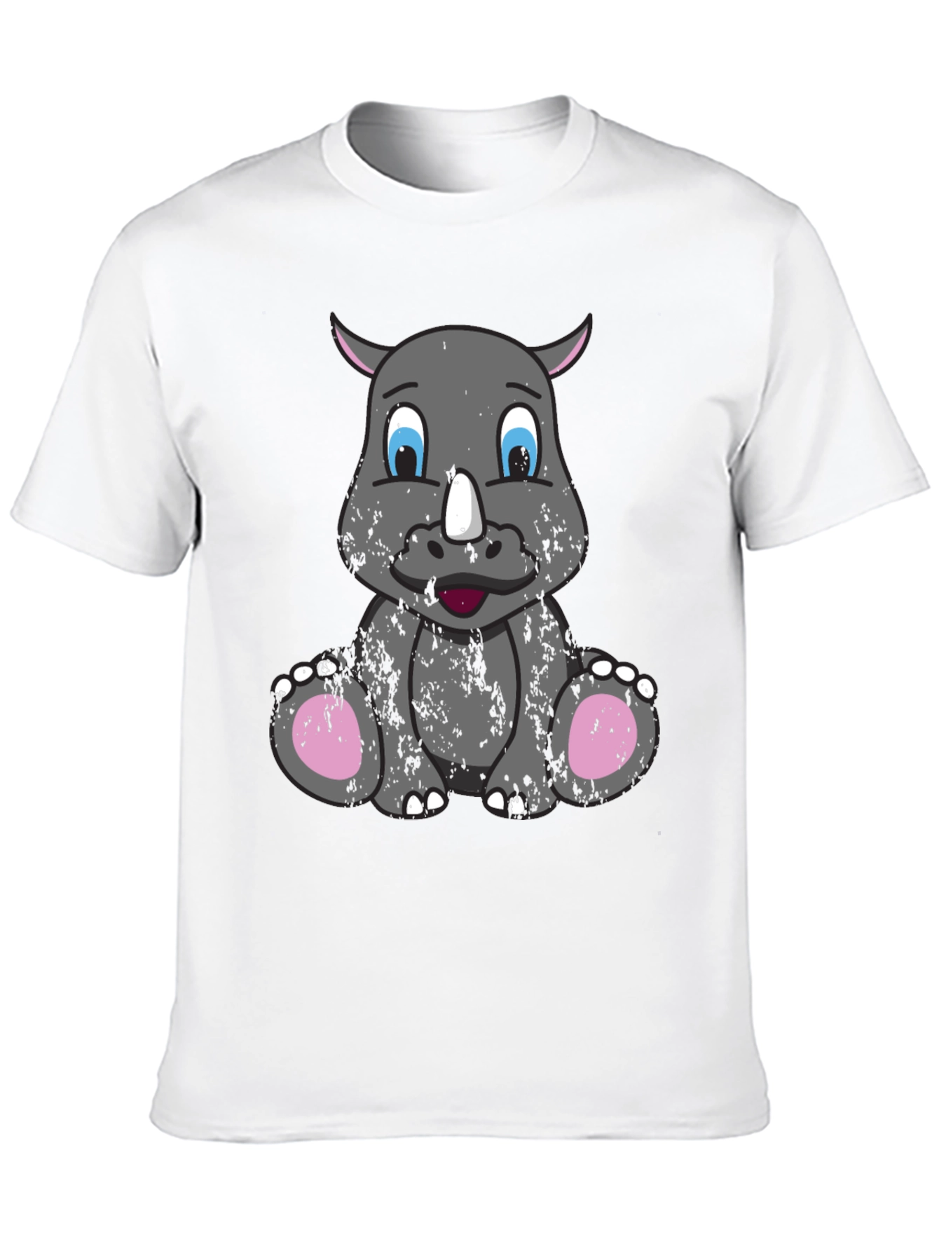 Cute Rhino Graphic Tee - Unisex Casual T-Shirt