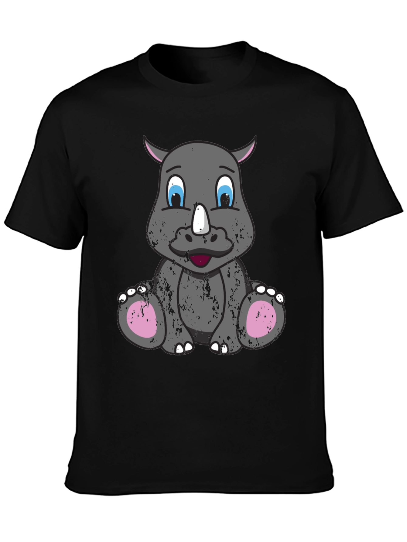 Cute Rhino Graphic Tee - Unisex Casual T-Shirt