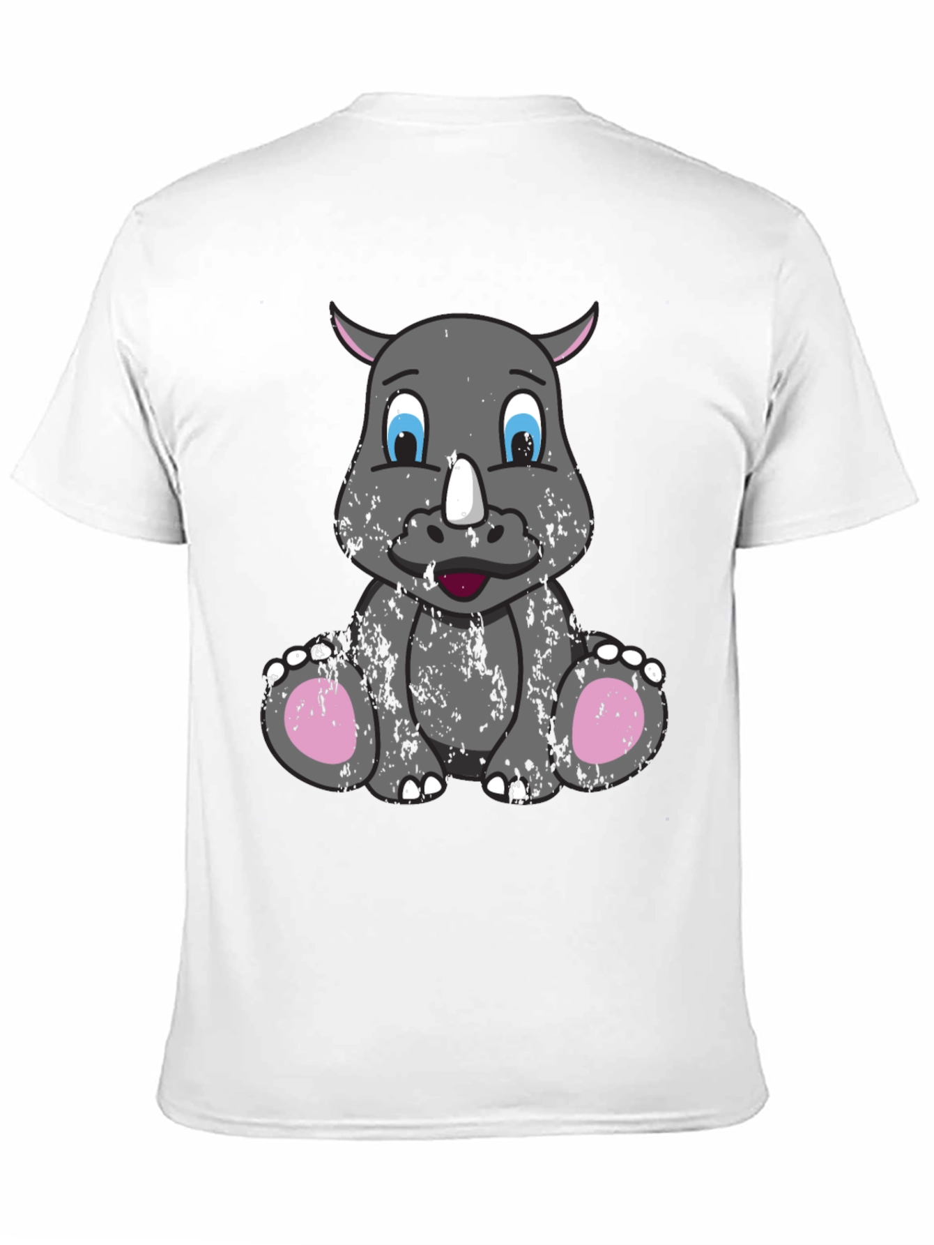 Cute Rhino Graphic Tee - Unisex Casual T-Shirt