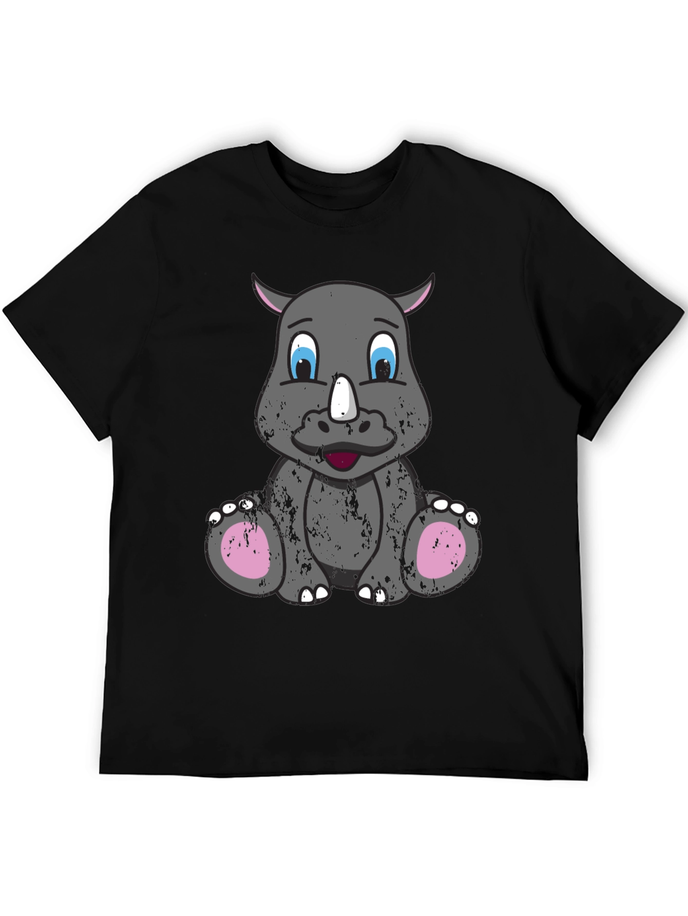 Cute Rhino Graphic Tee - Unisex Casual T-Shirt