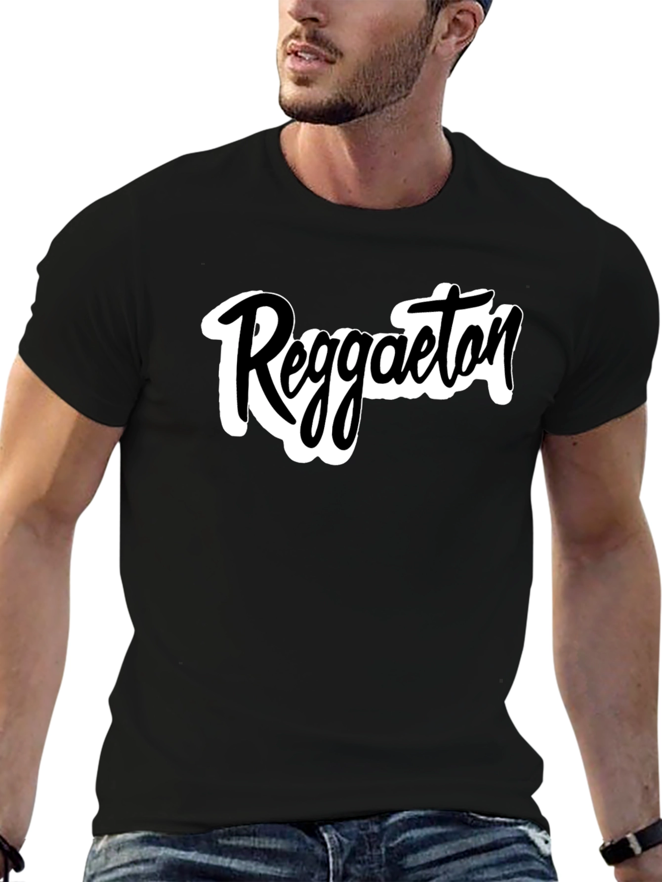 Reggaeton Black T-Shirt Casual Wear