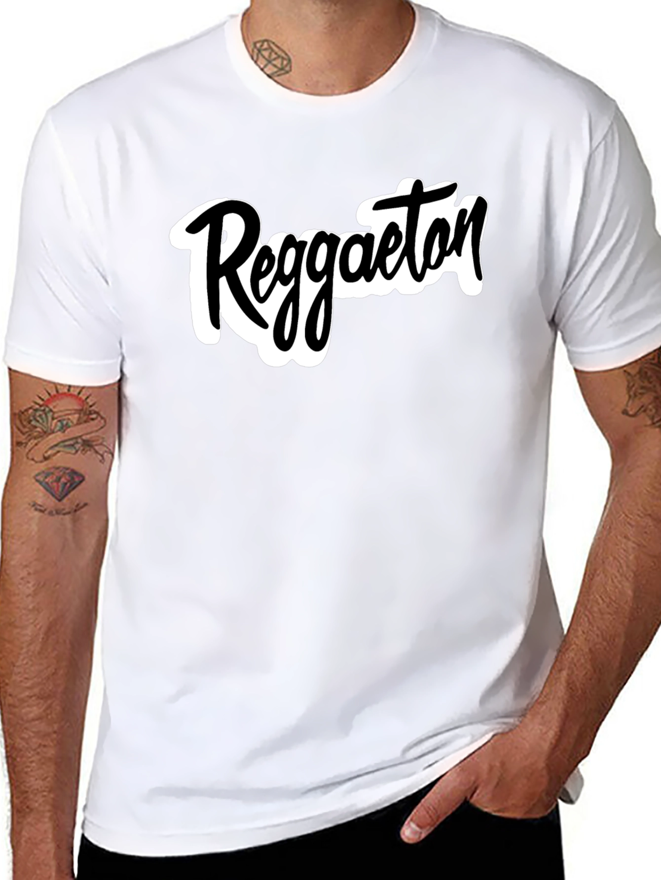 Reggaeton Black T-Shirt Casual Wear