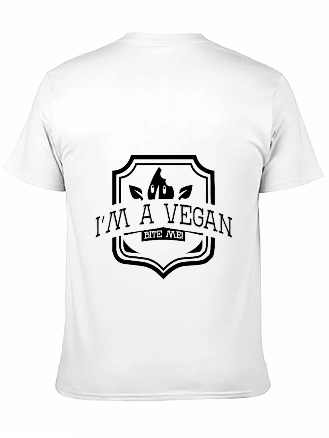 Vegan Bite Me Black T-Shirt