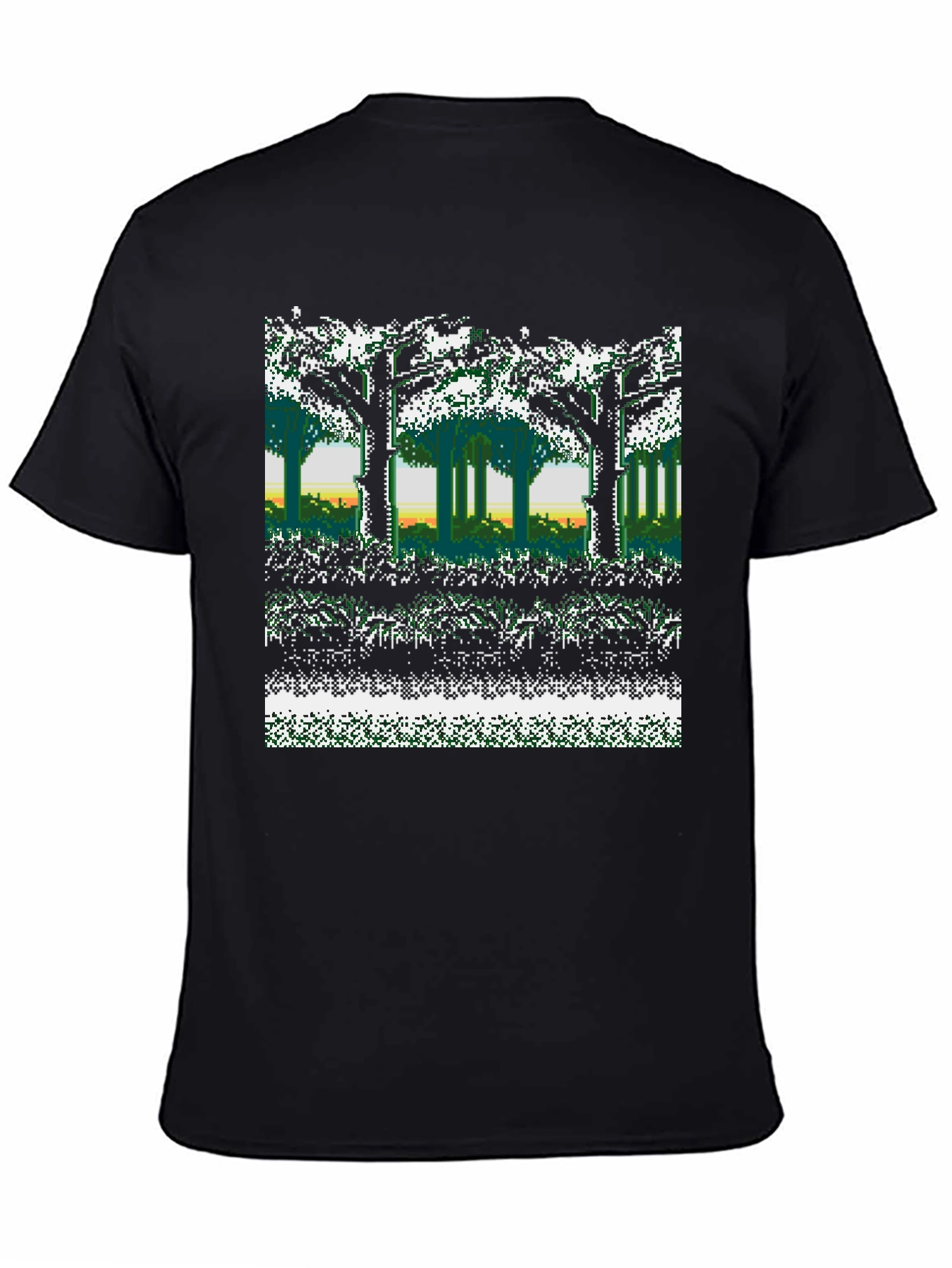 8-Bit Forest Graphic T-Shirt