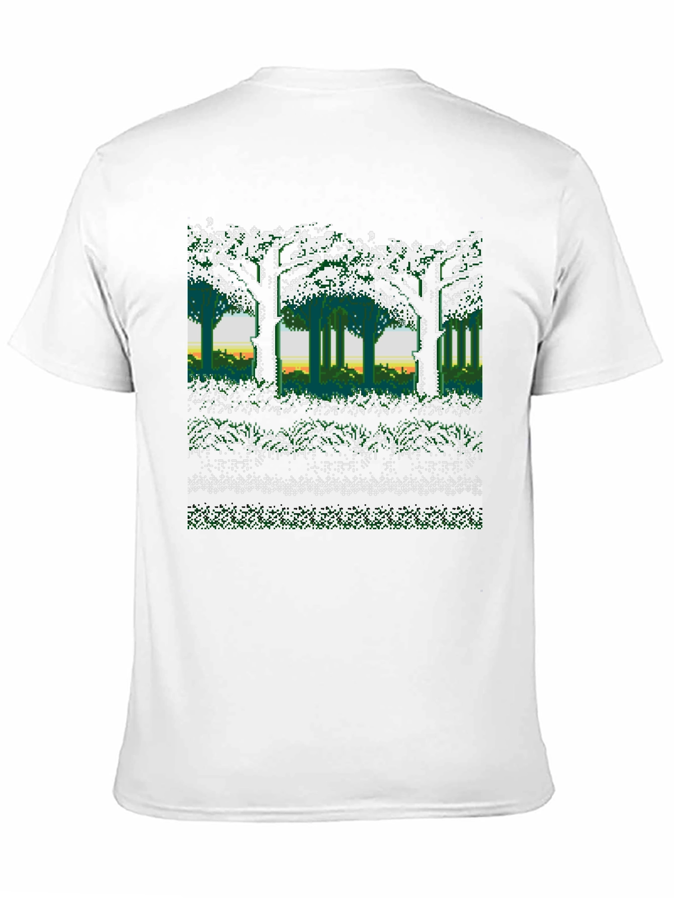 8-Bit Forest Graphic T-Shirt