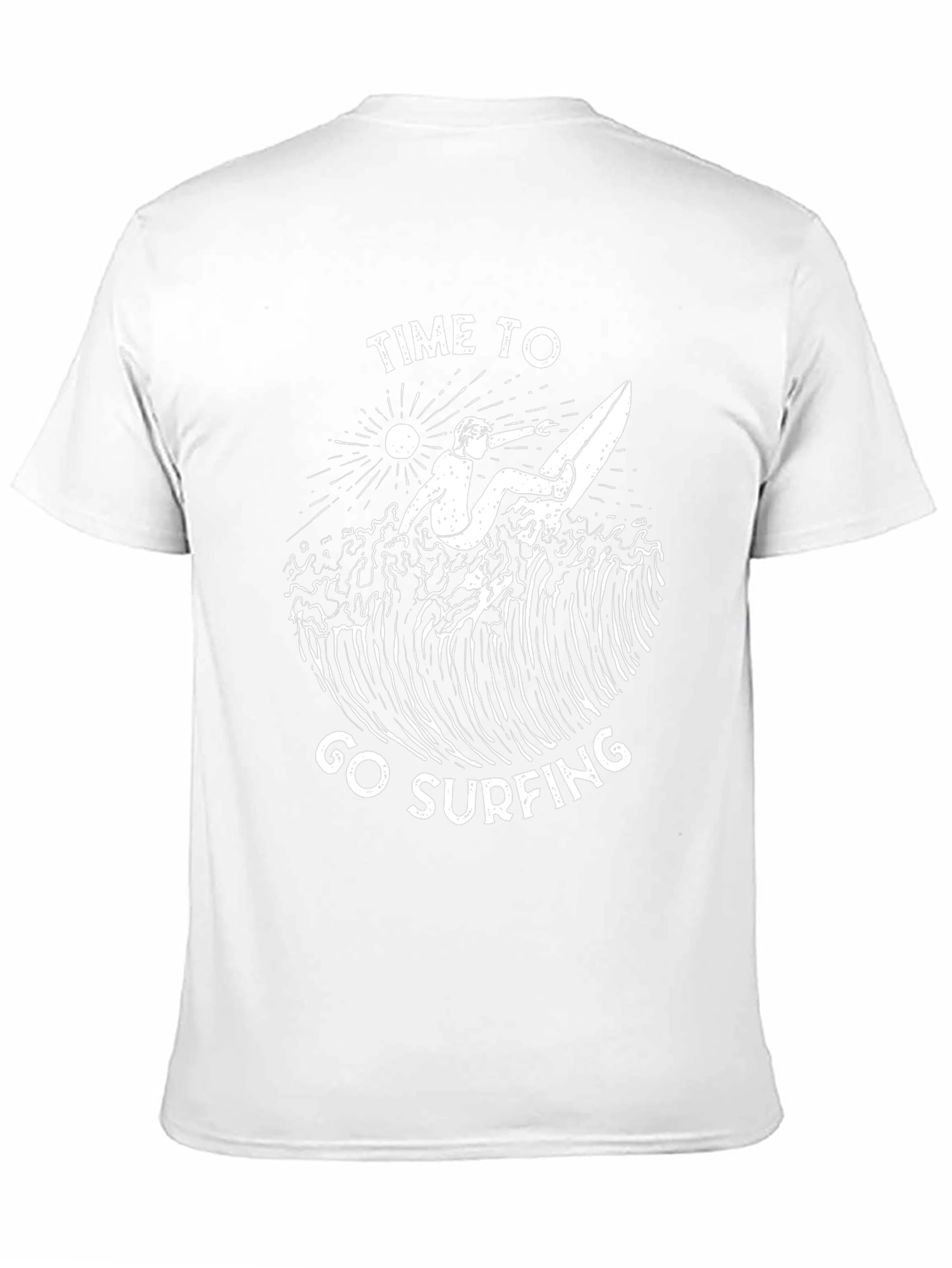 Time to Go Surfing Graphic Tee - Black