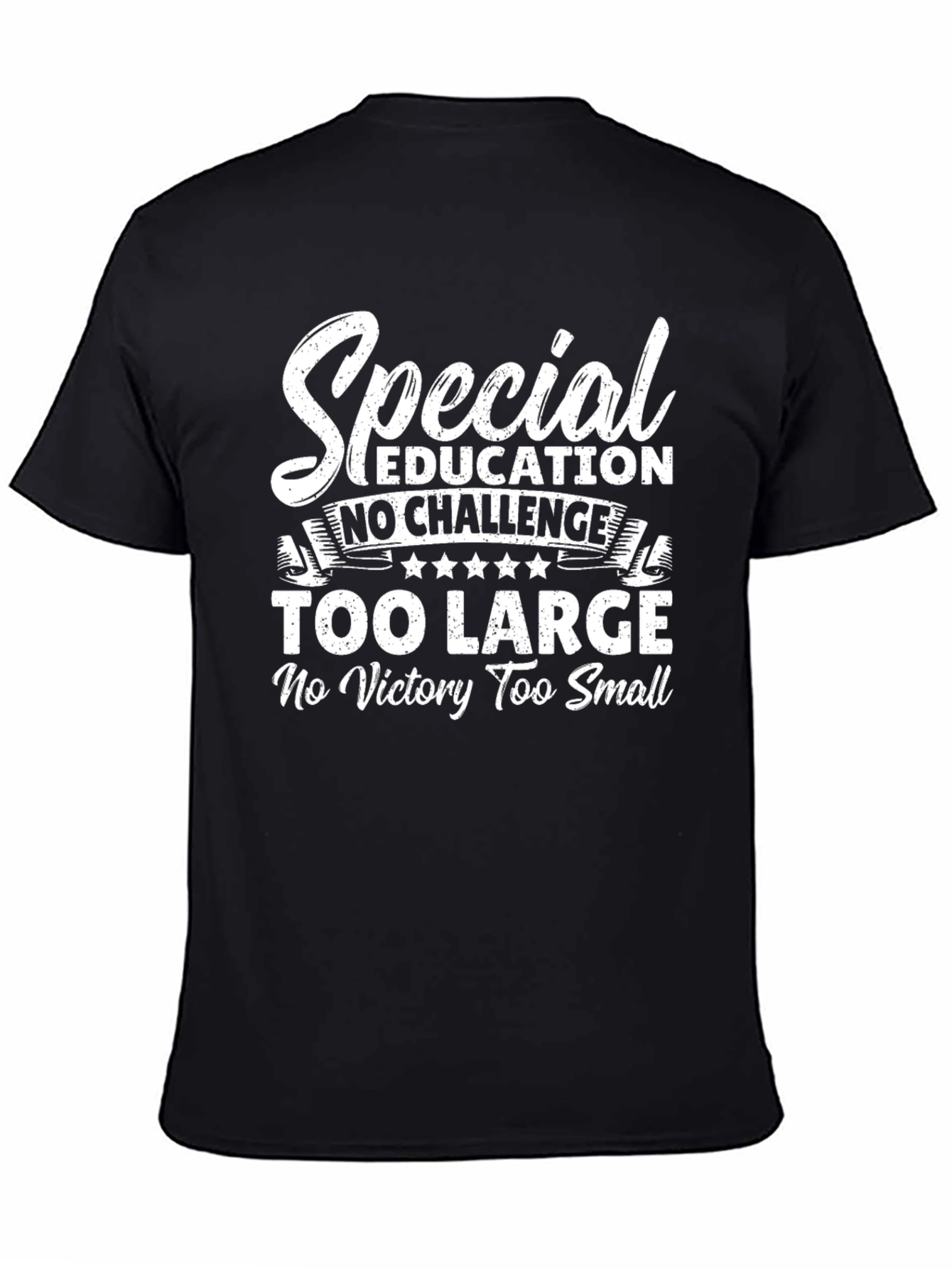 Special Education T-Shirt: No Challenge Too Large
