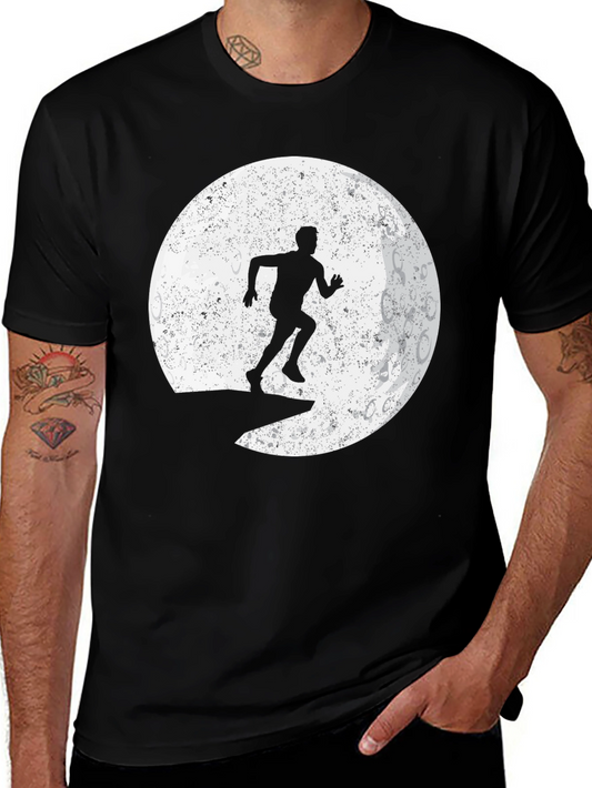 Silhouette Runner Graphic T-Shirt - Black
