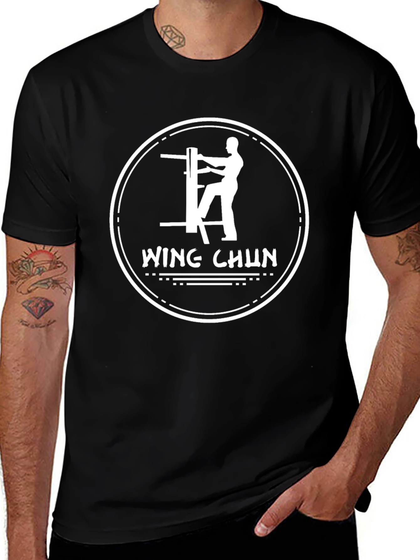 Wing Chun Martial Arts T-Shirt - Black
