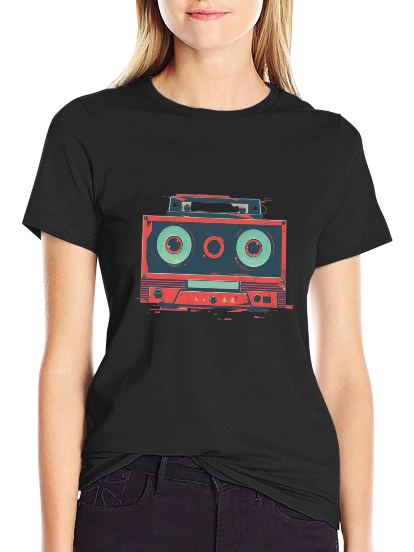 Retro Cassette Player Graphic Tee