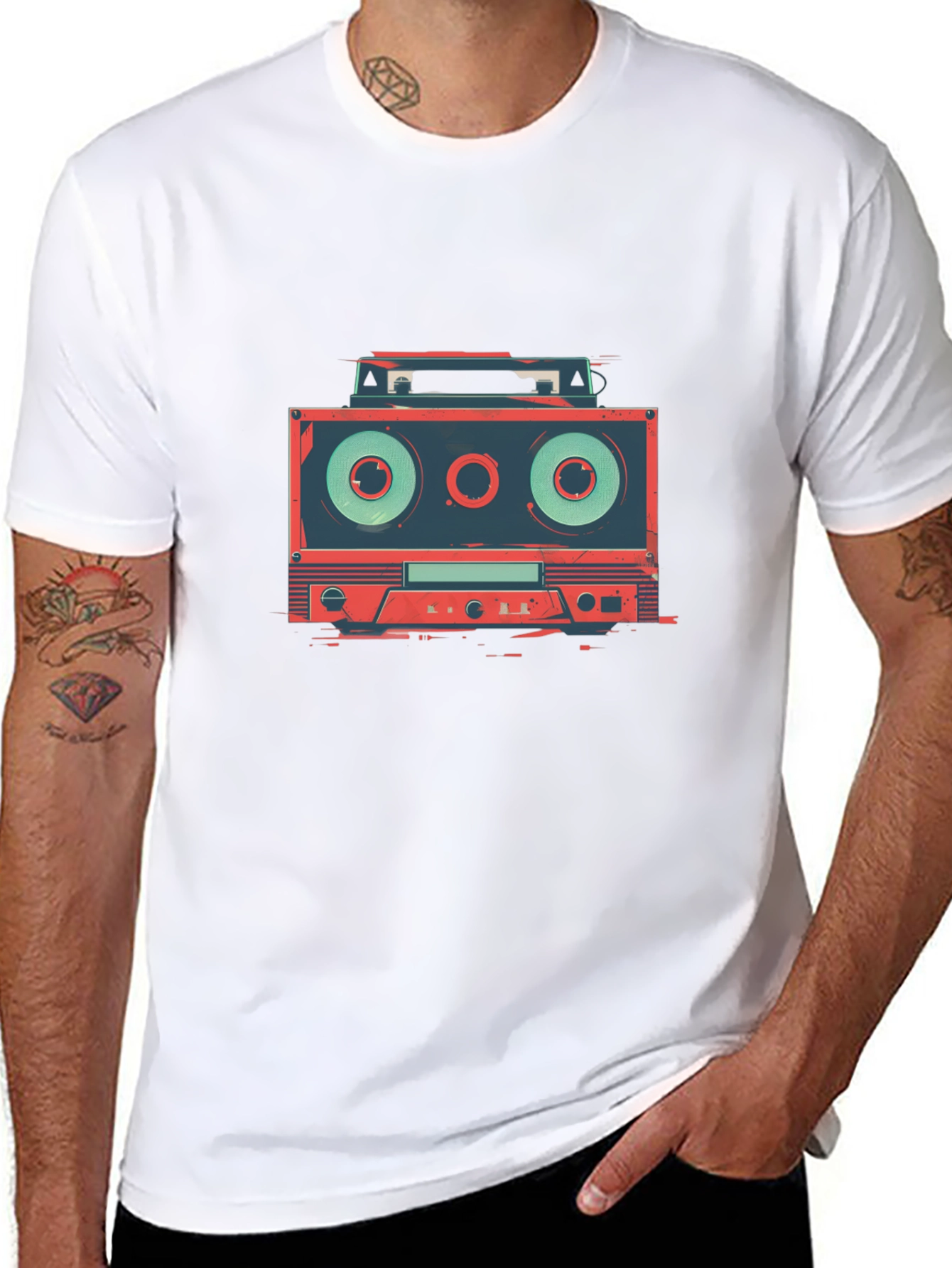 Retro Cassette Player Graphic Tee
