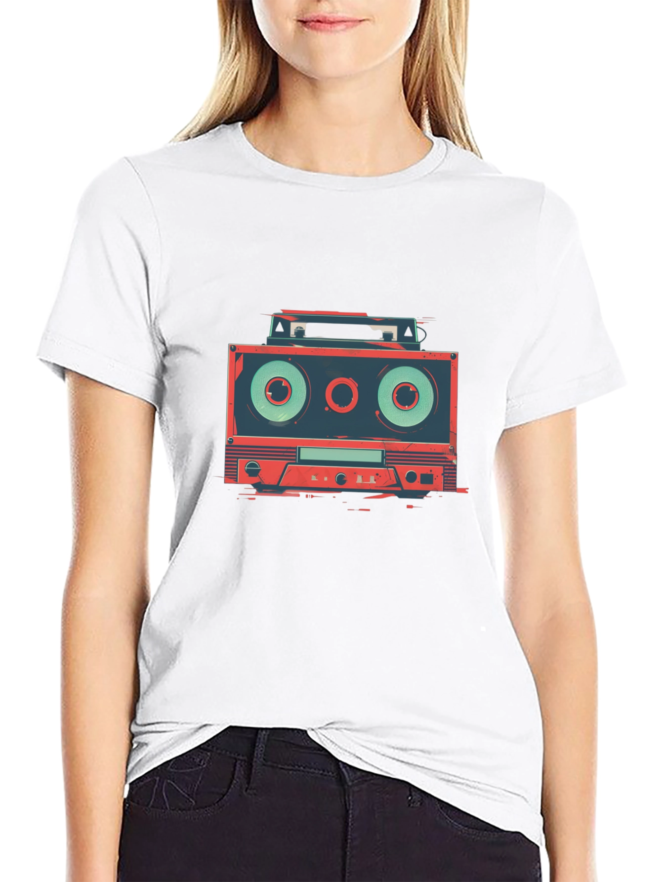 Retro Cassette Player Graphic Tee