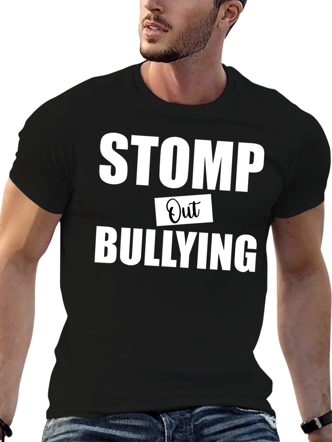 Stomp Out Bullying Black T-Shirt