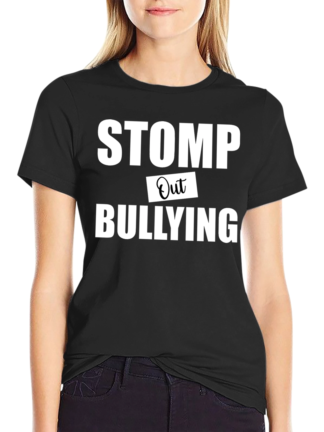 Stomp Out Bullying Black T-Shirt