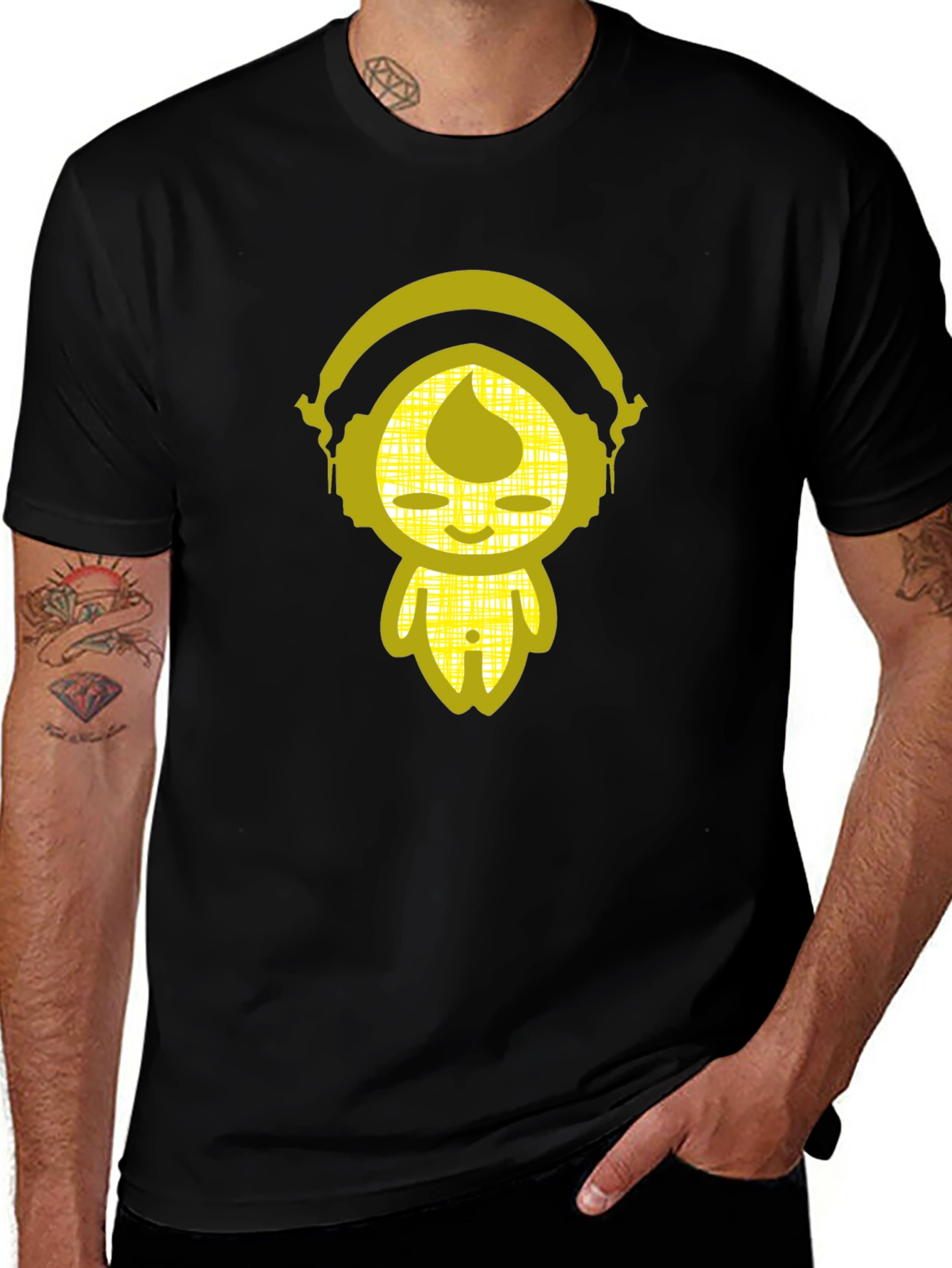 Zen DJ Graphic Tee - Cool Black Cotton T-Shirt
