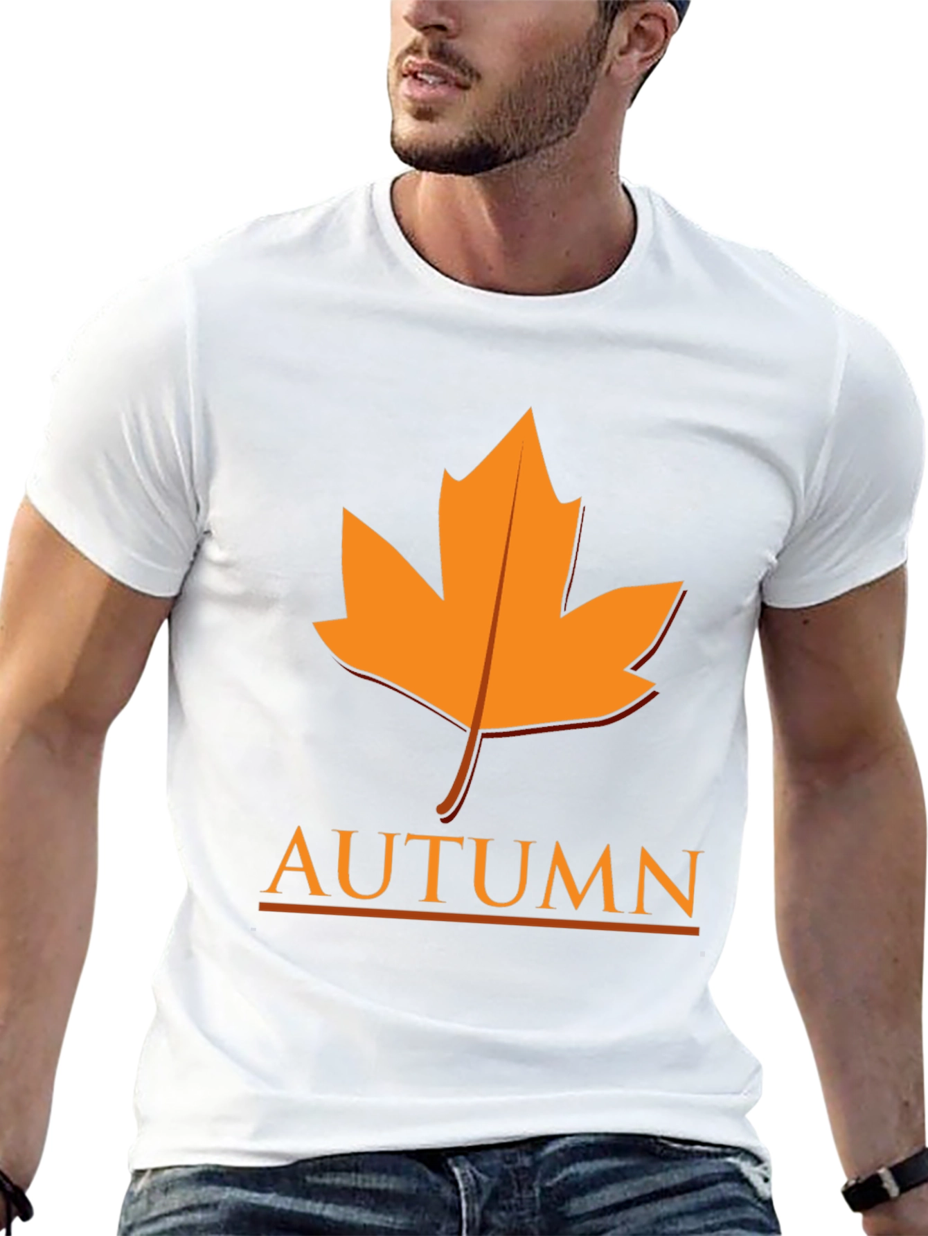 Autumn Leaf Graphic Tee - Stylish Fall Season Apparel
