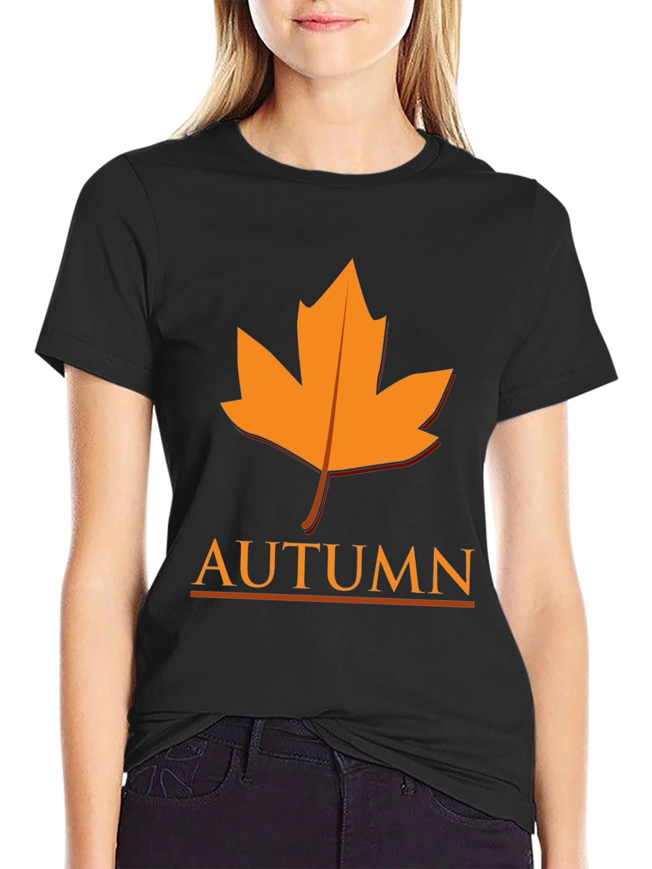 Autumn Leaf Graphic Tee - Stylish Fall Season Apparel