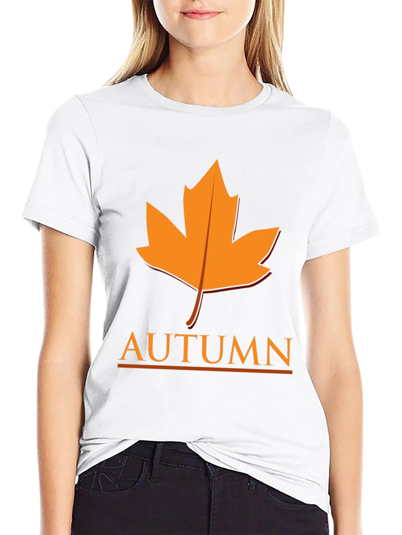 Autumn Leaf Graphic Tee - Stylish Fall Season Apparel