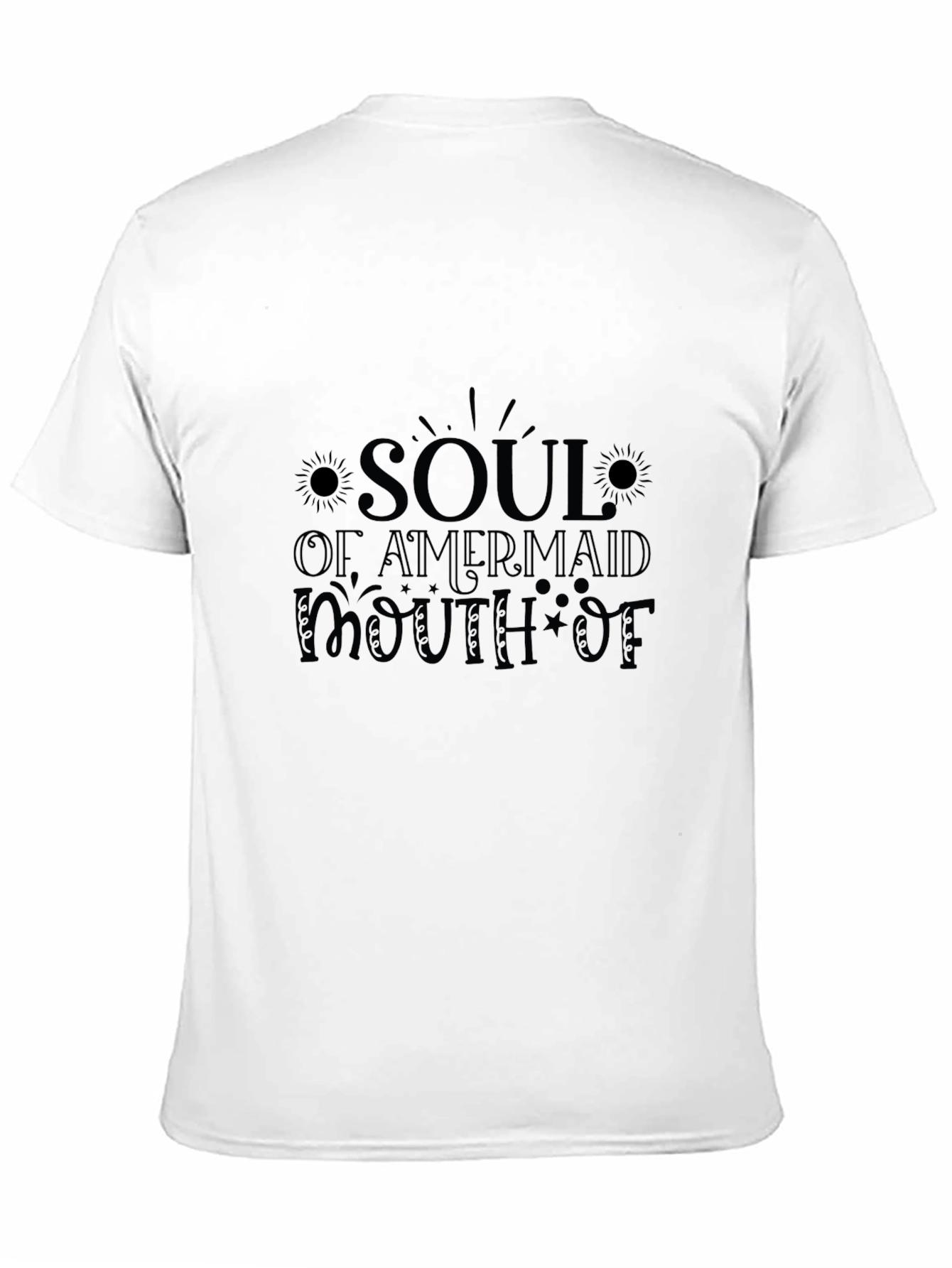 Soul of Mermaid T-Shirt - Black